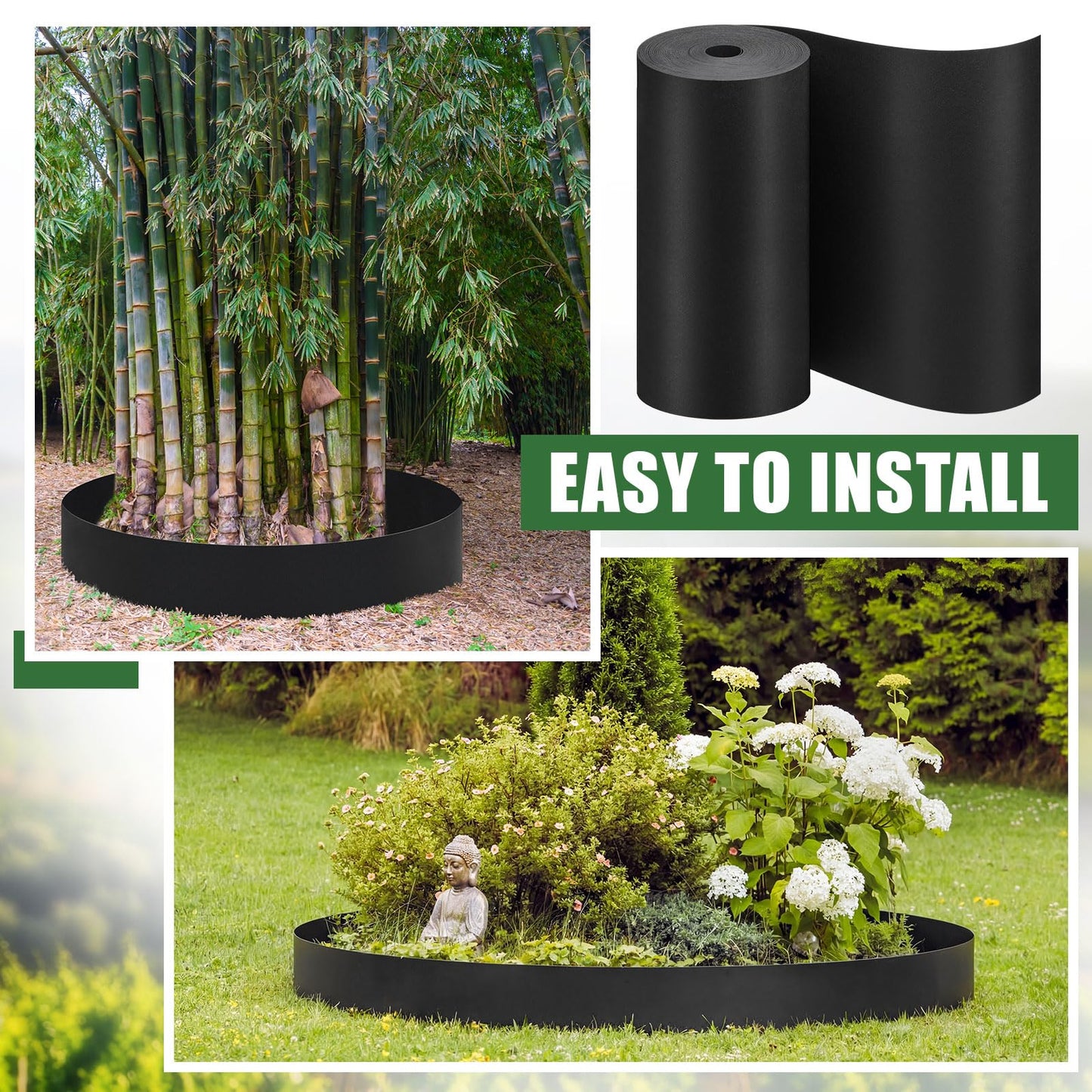 Briwooody 18 Inch x 147 ft Tree Root Barrier Plant Grass Weed Barrier Garden Edging for Landscape Edging Blocks