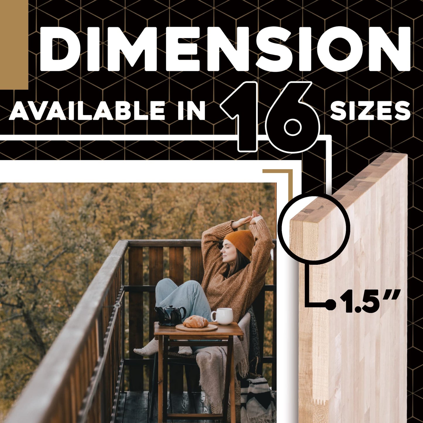 DuraSteel Solid Wood Table Top - 30 x 24 Butcher Block Countertop - Natural Maple Slab Wood Cutting Board for Kitchen Workbench Desk Top, Large Charcuterie Boards Counter Round Chopping Wooden Bamboo