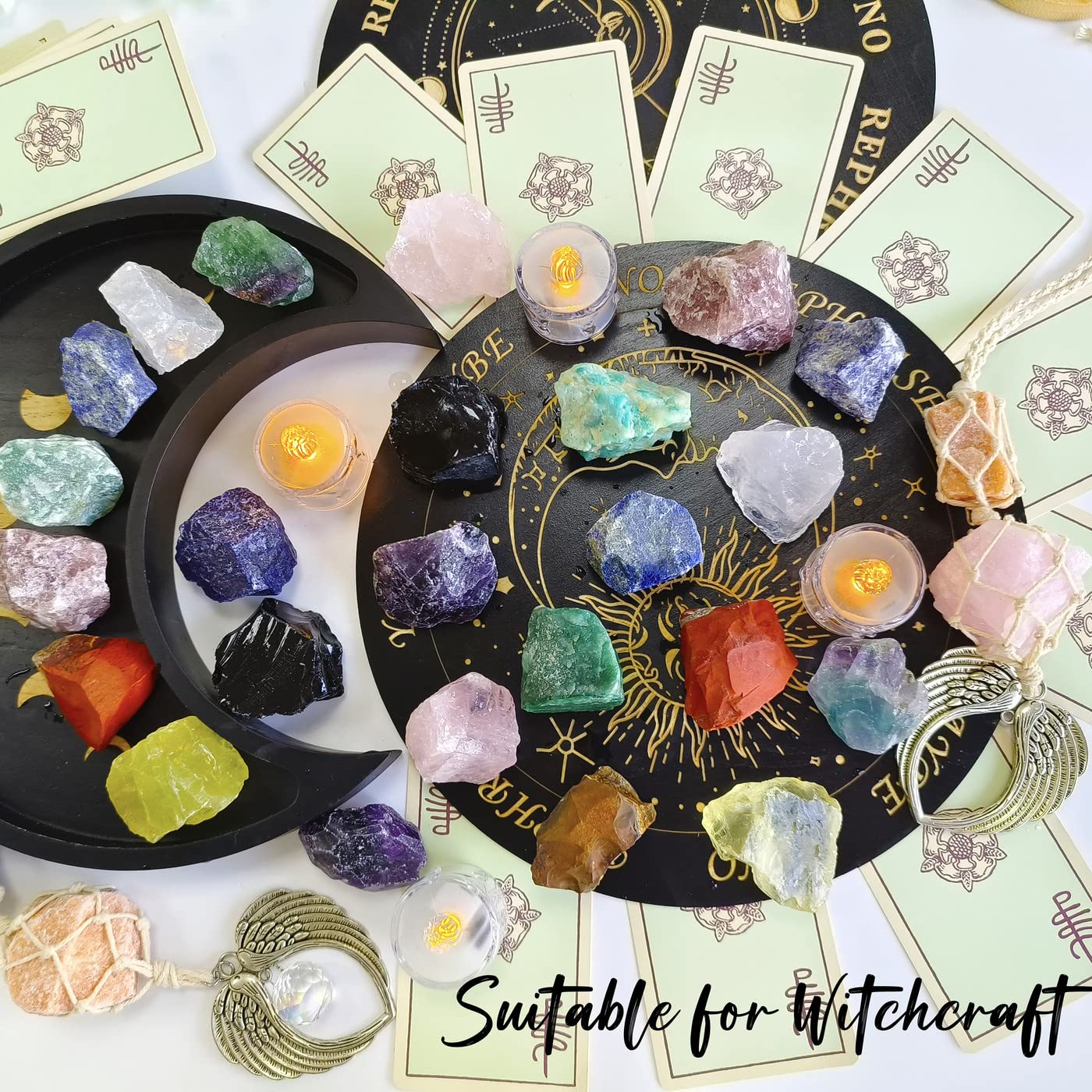 ZHIYUXI 2" Citrine Crystal Stone Rocks Crystals Bulk Natural Crystals and Stones Large Crystals Citrine Stone Rocks for Tumbling Witchcraft Wire Wrapping Fountain Raw Cabbing Room Decor 4Pcs