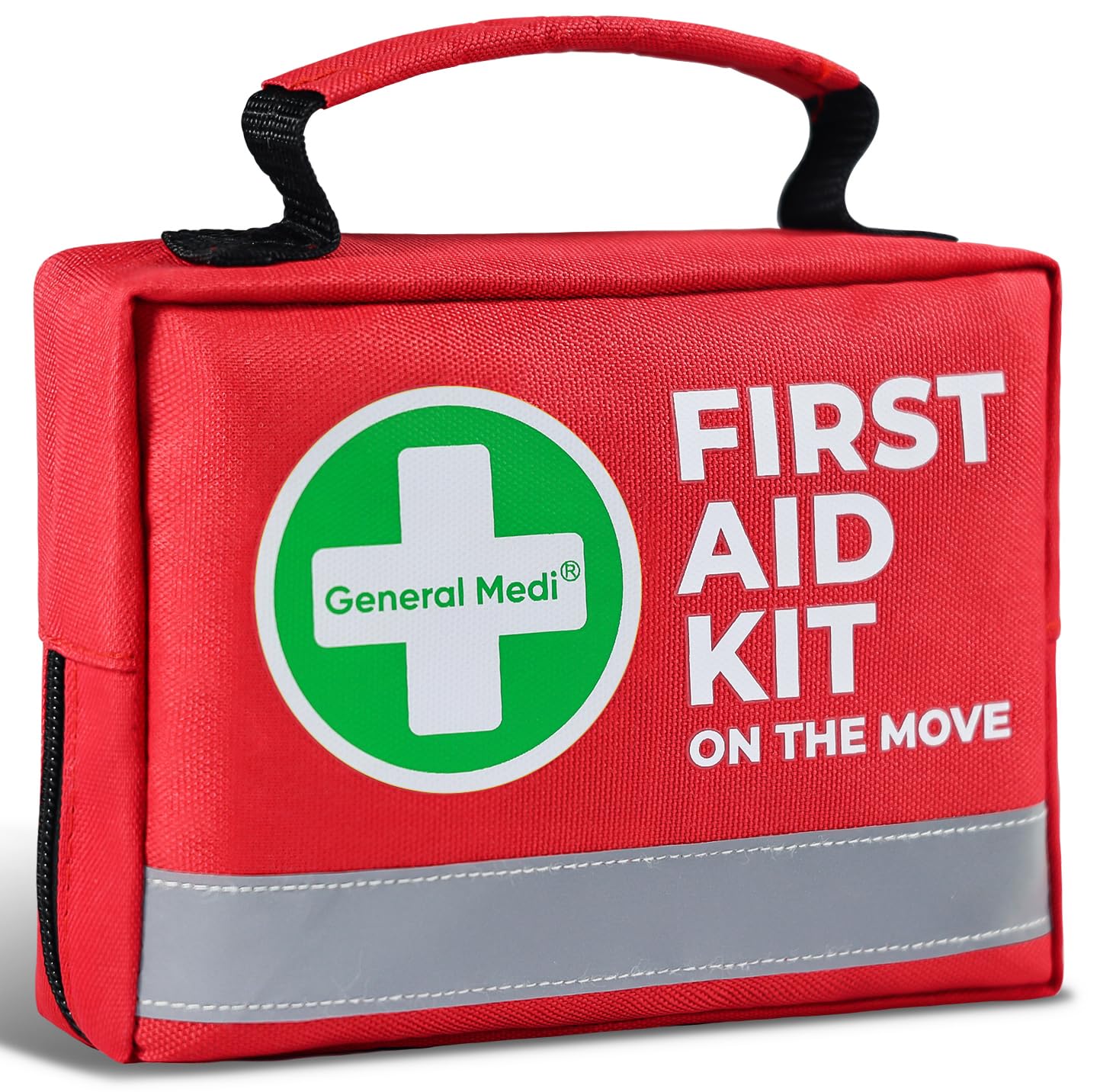 General Medi First Aid Kit - 150 Pieces Small Compact First Aid Kit Bag - Includes Instant Cold Pack, Emergency Blanket for Travel, Home, Office, Vehicle, Camping