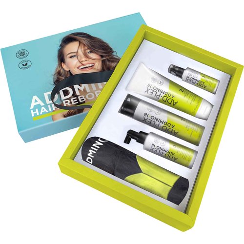 Hair Repair Treatment Kit - Hair Shampoo, Mask, Leave in Conditioner, Hair Elixir, and Apron 5pc Set