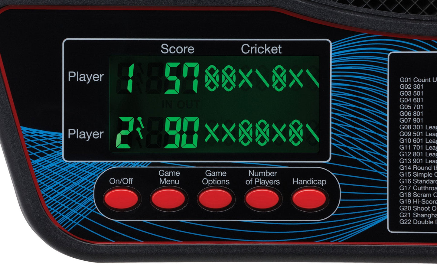 Viper Orion Electronic Soft Tip Dartboard with LaserLite Laser Throw/Toe Line Marker, red and Black