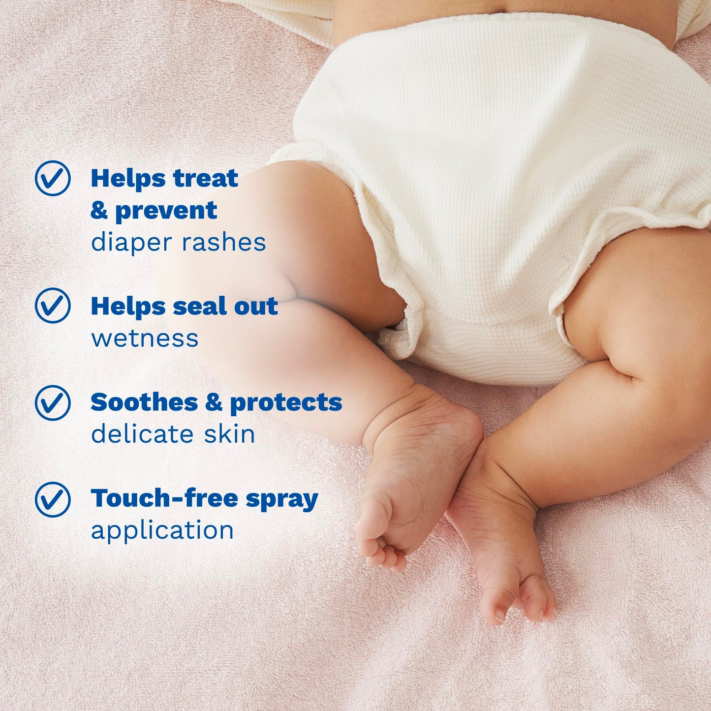 Mustela Baby Diaper Rash Cream Spray – Touch-Free protectant with Zinc Oxide & Natural Avocado - Treats, Soothes and Prevents Diaper Rash- Fragrance-Free - 3 fl. oz