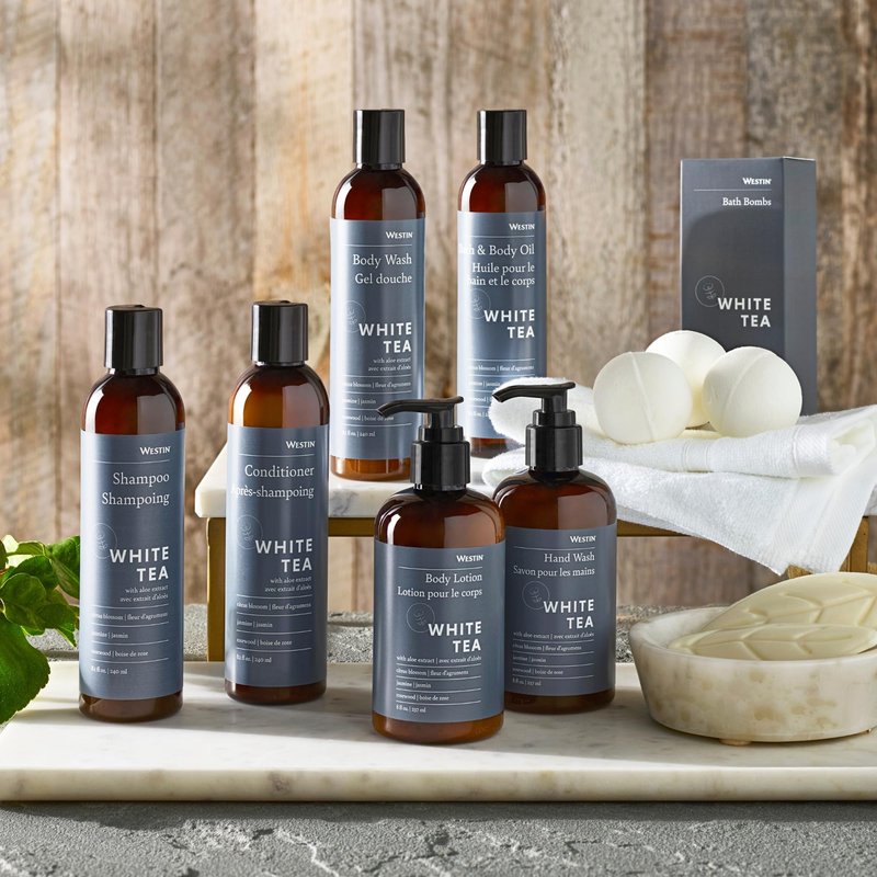 Westin White Tea Aloe Body Wash - Hydrating Bath and Shower Gel with Signature White Tea Aloe Scent - 8 ounces (Pack of 2)