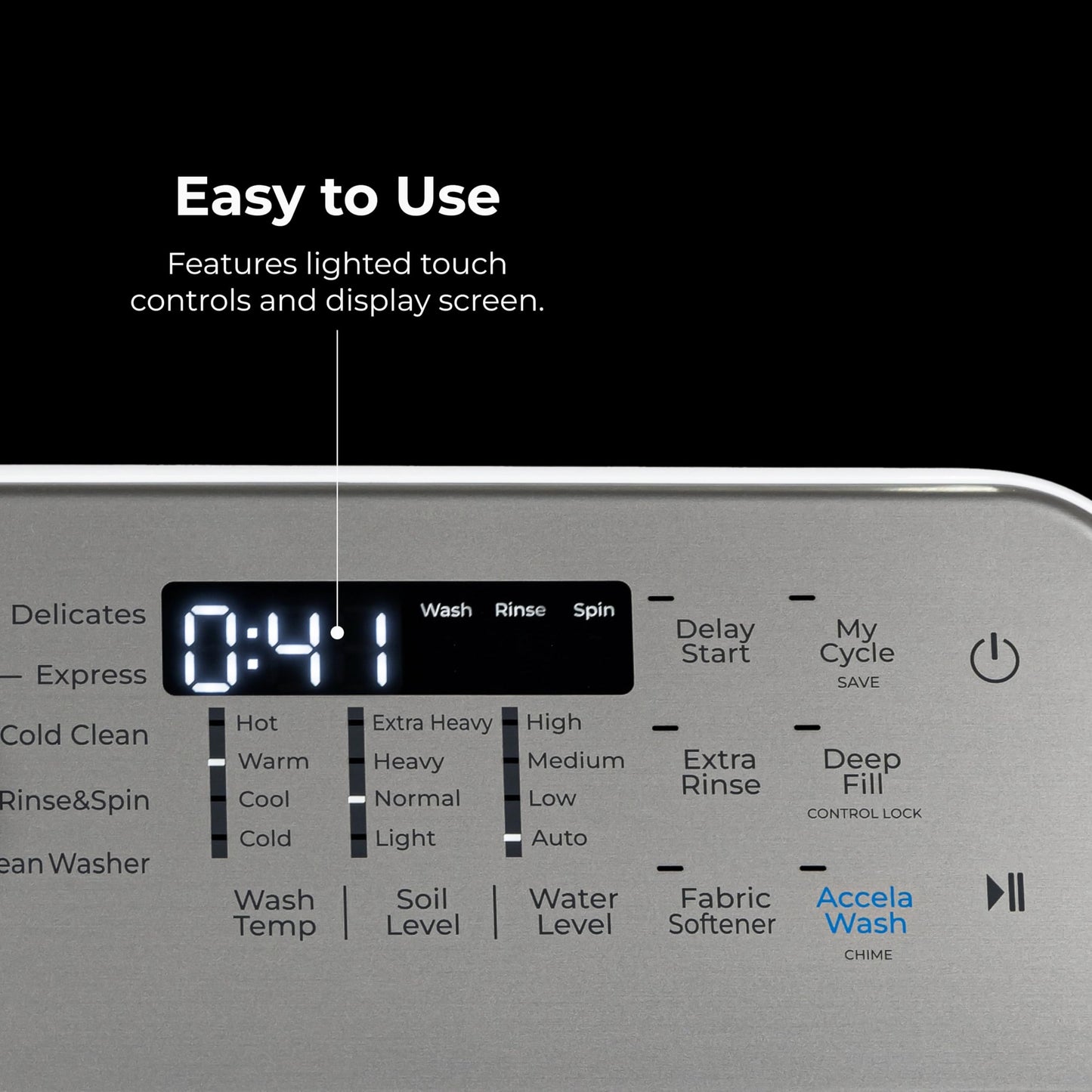 Kenmore 4.5 cu. ft. Top Load Washer with Triple Action Impeller for Tough Dirt & Stains - Reduce Laundry Time with Accela Wash & Express Wash - LED - White