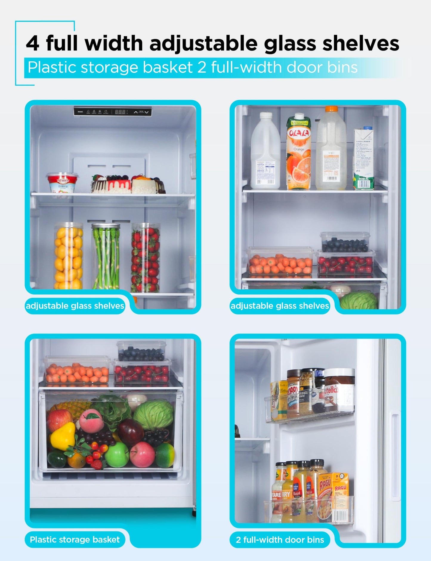 BLACK+DECKER 11 Cu. Ft. Convertible Freezer Refrigerator, Upright Freezer with Glass Shelves, Reversible Door, ENERGY STAR rated, Frost Free, BUC1100XW, White