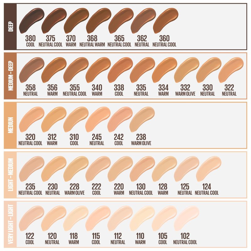 Maybelline New York Fit Me Matte Plus Pore Less Foundation, Spicy Brown, 1 Fluid Ounce