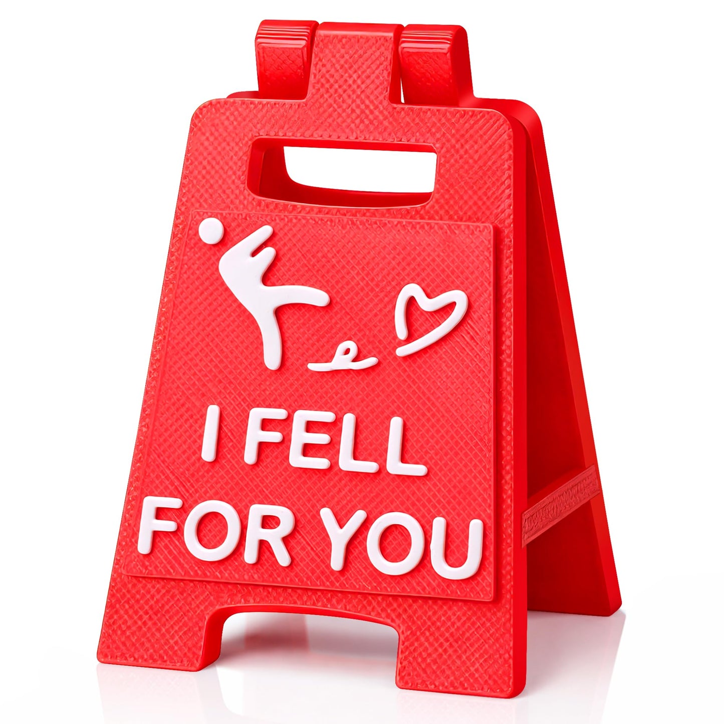Mini Sign Valentines Day Her Him Gifts for Girlfriend Boyfriend Anniversary Women Gifts for Wife Husband Birthday Romantic Love You Gift for Couples Fiancee I Fell for You 3D Printed Desk Decor Sign