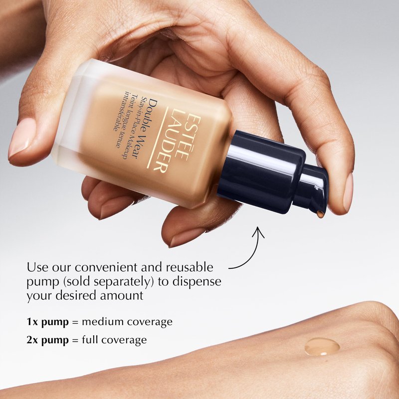 Estée Lauder Double Wear Stay-in-Place Foundation Makeup | 36-Hour Long-Wear Matte Foundation, 1 Fl Oz, 6W1 Sandalwood
