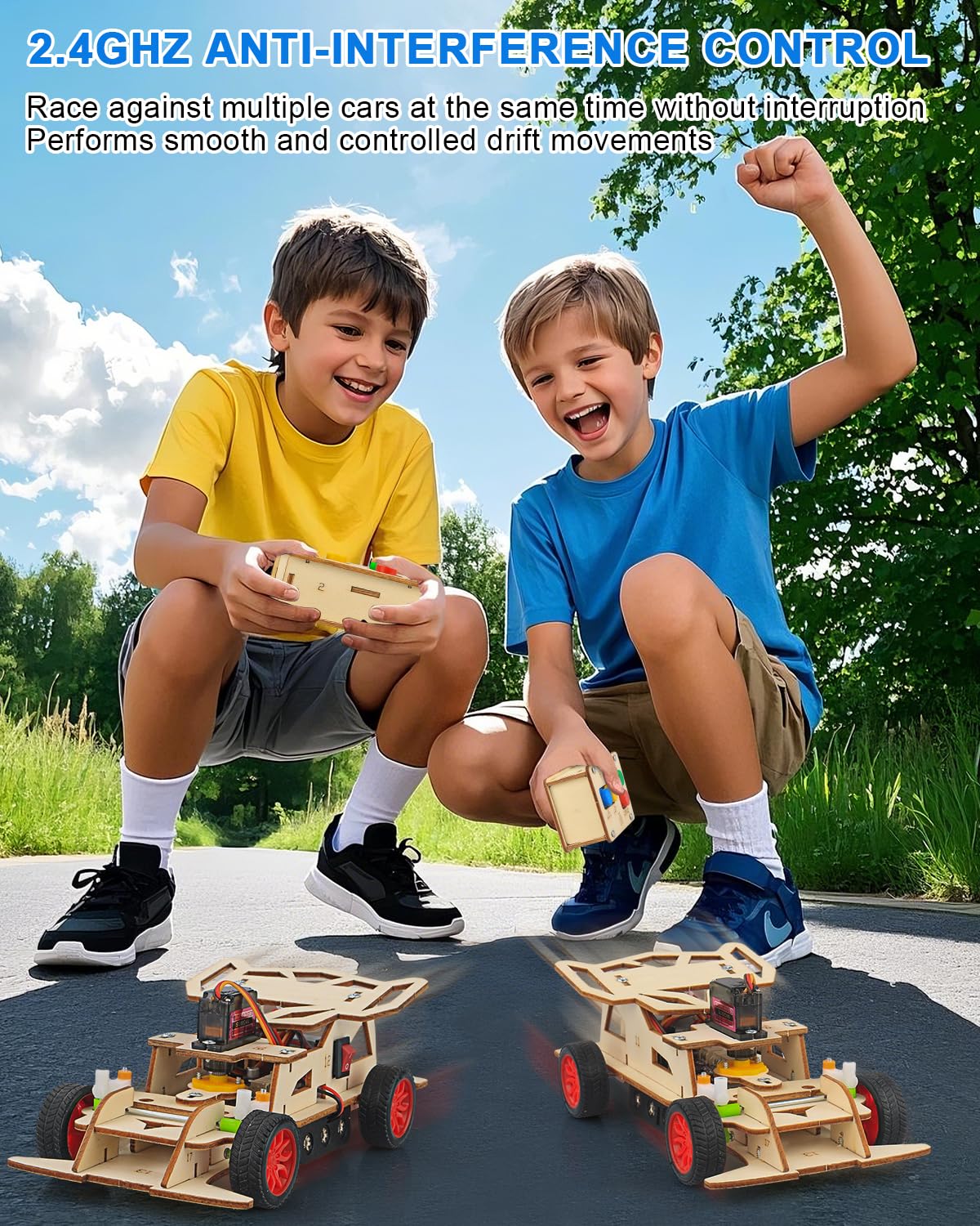 Poraxy STEM Kits for Kids 8-10, STEM Toys for Boys Ages 8-13, Remote Control Car, Wooden 3D Puzzles Science Kits 8-12 Projects Building Model, Birthday Gifts for 9 11 14 Year Old Teen Boys Girls