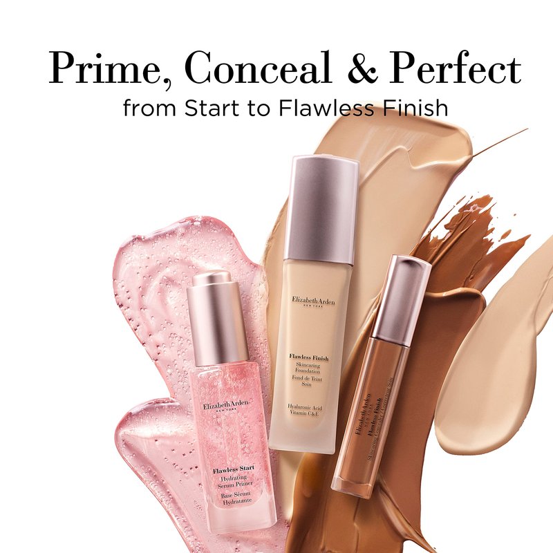 Elizabeth Arden Flawless Finish Skincaring Concealer with Hyaluronic Acid, Vitamin C and E, 305 (Medium), 0.2 oz