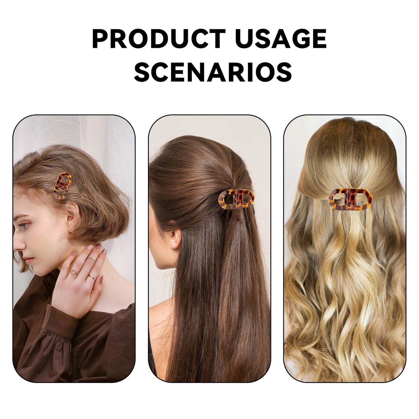 Upgrade Magnetic Hair Clips,Strong Hold Magnetic Styling Clips,Suitable for various hair types and everyday styling (E)