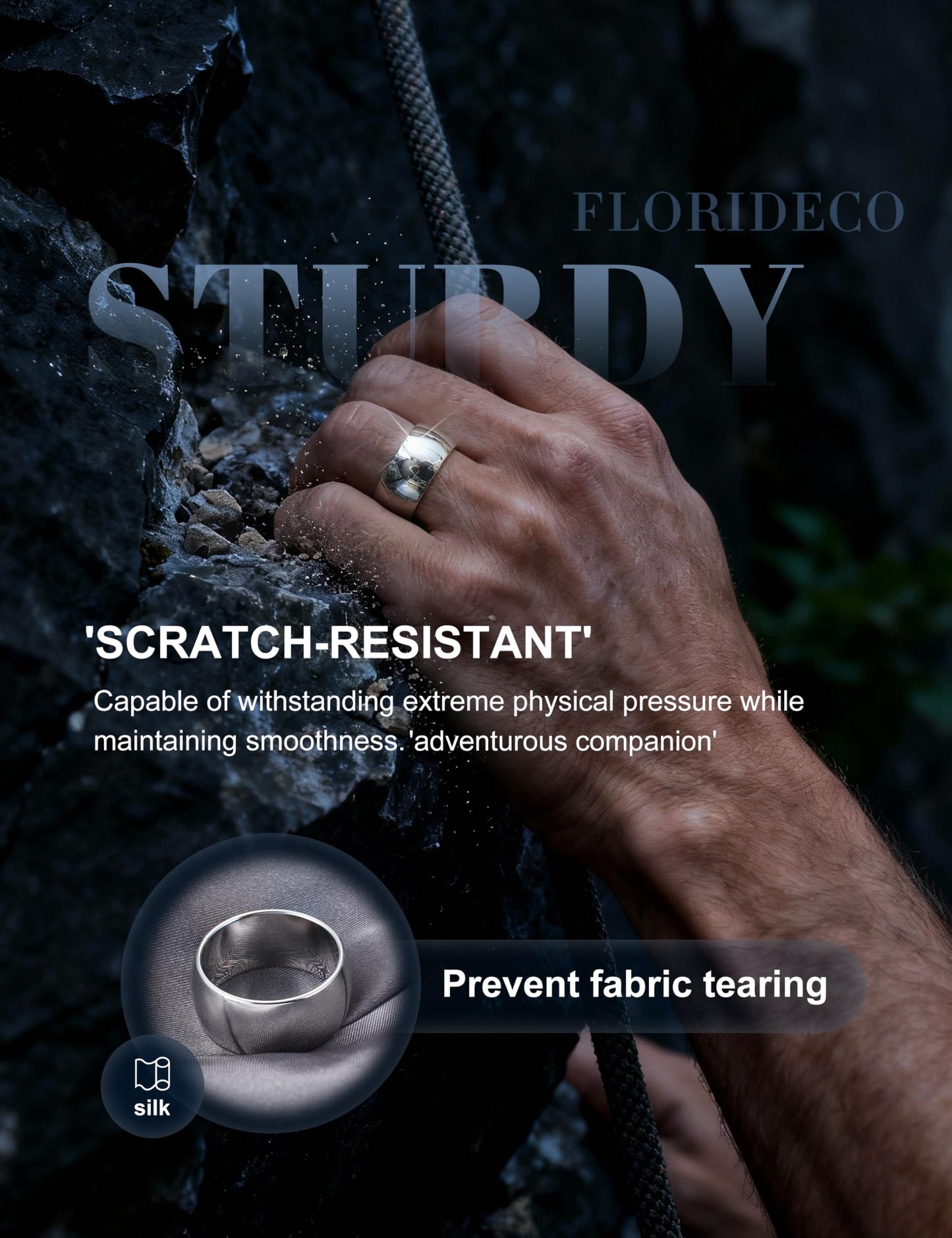 Florideco 10mm Stainless Steel Ring Wedding Bands for Women Mens Ring Wedding Band Plain Dome High Polished Size 8