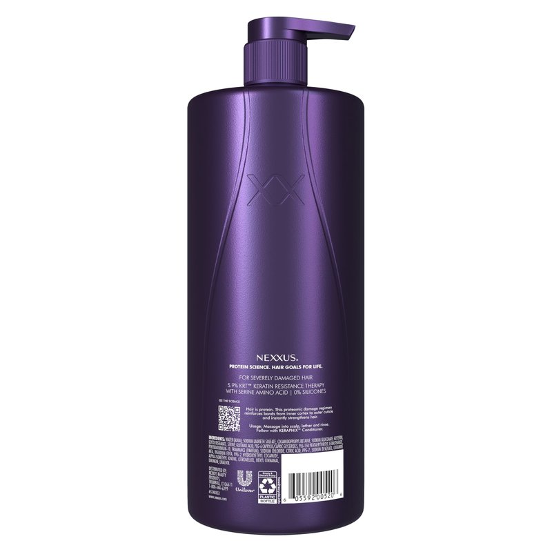 Nexxus KERAPHIX Shampoo for Damage Repair for Damaged Hair Powered by KRT Keratin Resistance Therapy with Liquid Crystal Amino Acids 33.8 Fl oz