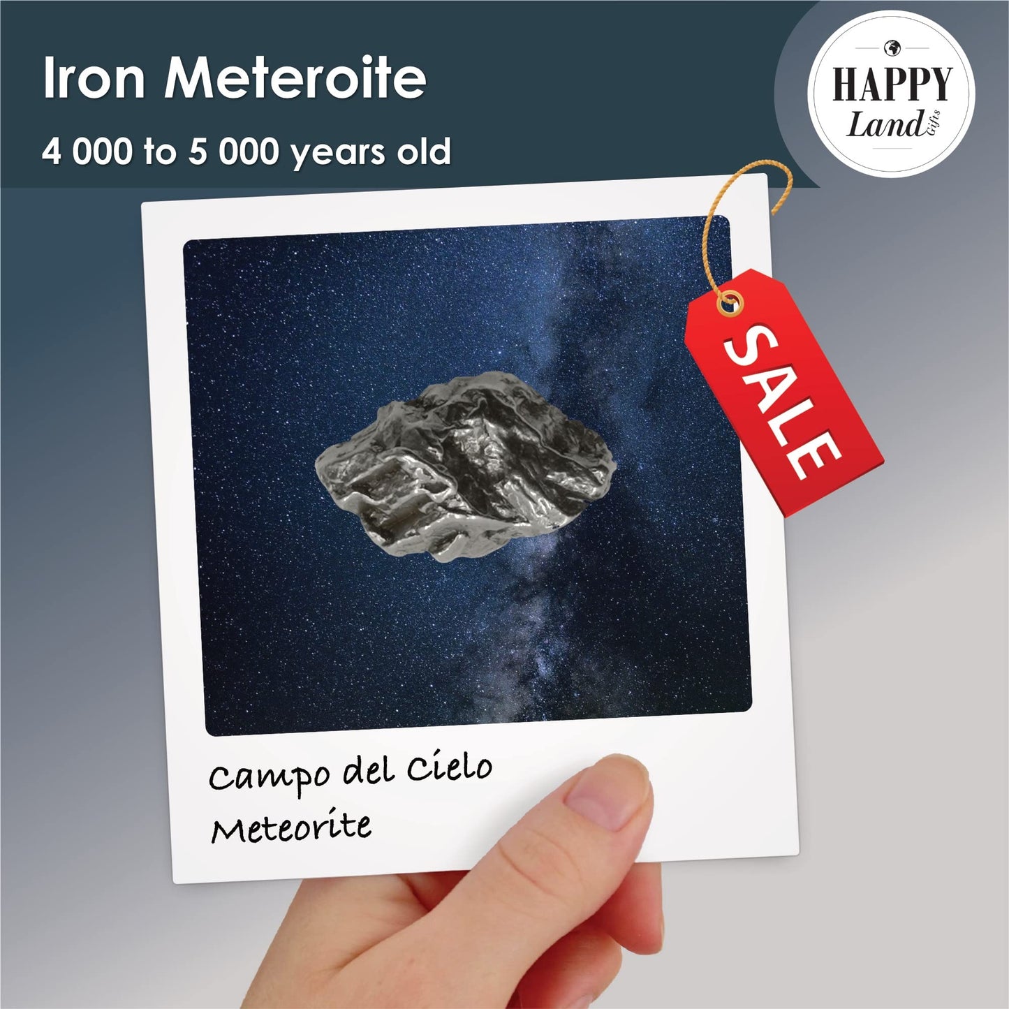 happylandgifts® Romantic Gift for Lovers | Piece of Space | Real Iron Meteorite/Shooting Star for Men & Women | incl. Certificate | Valentines day gifts