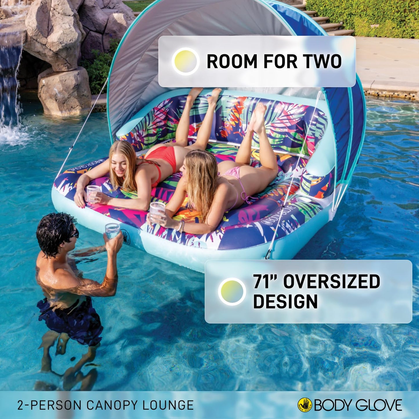 Body Glove 2-Person Pool Canopy Lounge