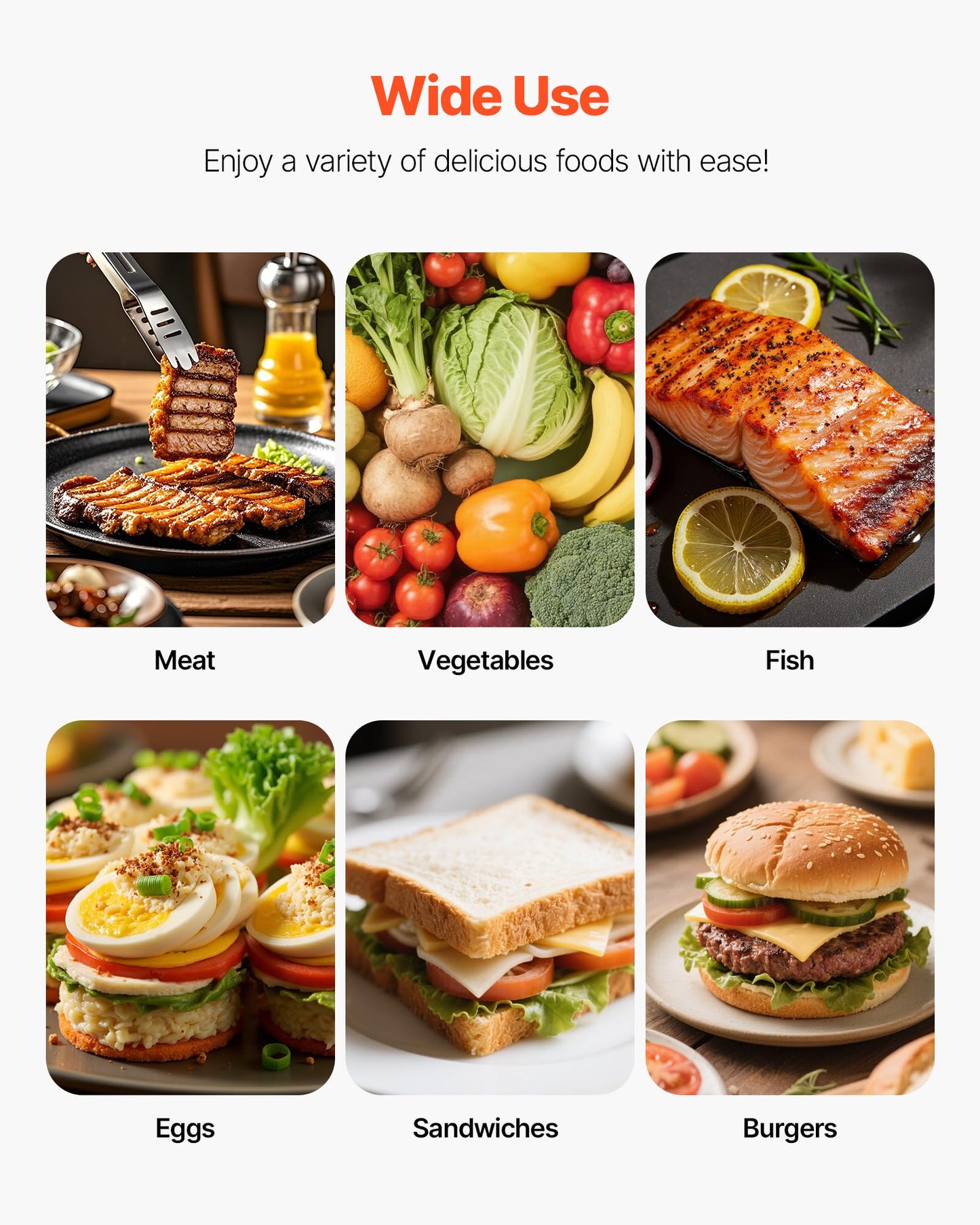 VEVOR Commercial Panini Grill, 3600W Electric Sandwich Panini Maker, Stainless Steel Double Sandwichs Press with Handle and Temp Control, 19x9 in Full Grooved Enamel Plate, for Hamburger Steak Bacon
