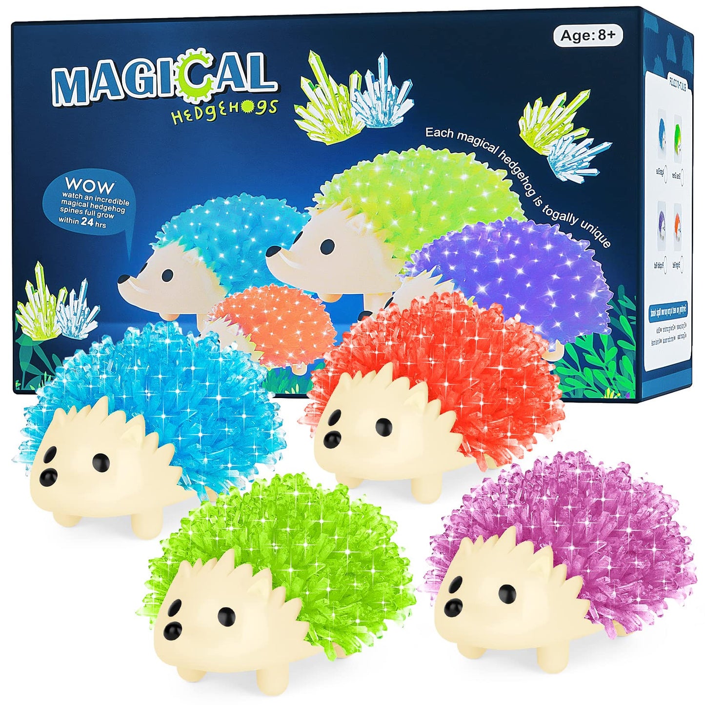 sdaymol Crystal Growing kit for Kids - Hedgehog to Grow，Science Experiments STEM Toys Crystal Science Kits for Teens STEM Gifts for Boys & Girls 8+