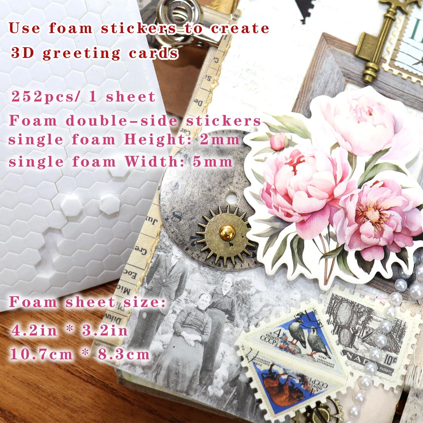 CATaireen Vintage Junk Journal Decoupage Elements Paper Card Pre Cut Cardstock Chipboard Small Embellishments Art Aesthetic Scrapbook Cutout DIY Supplies Kit Ephemera Pack for Adults (Collection)