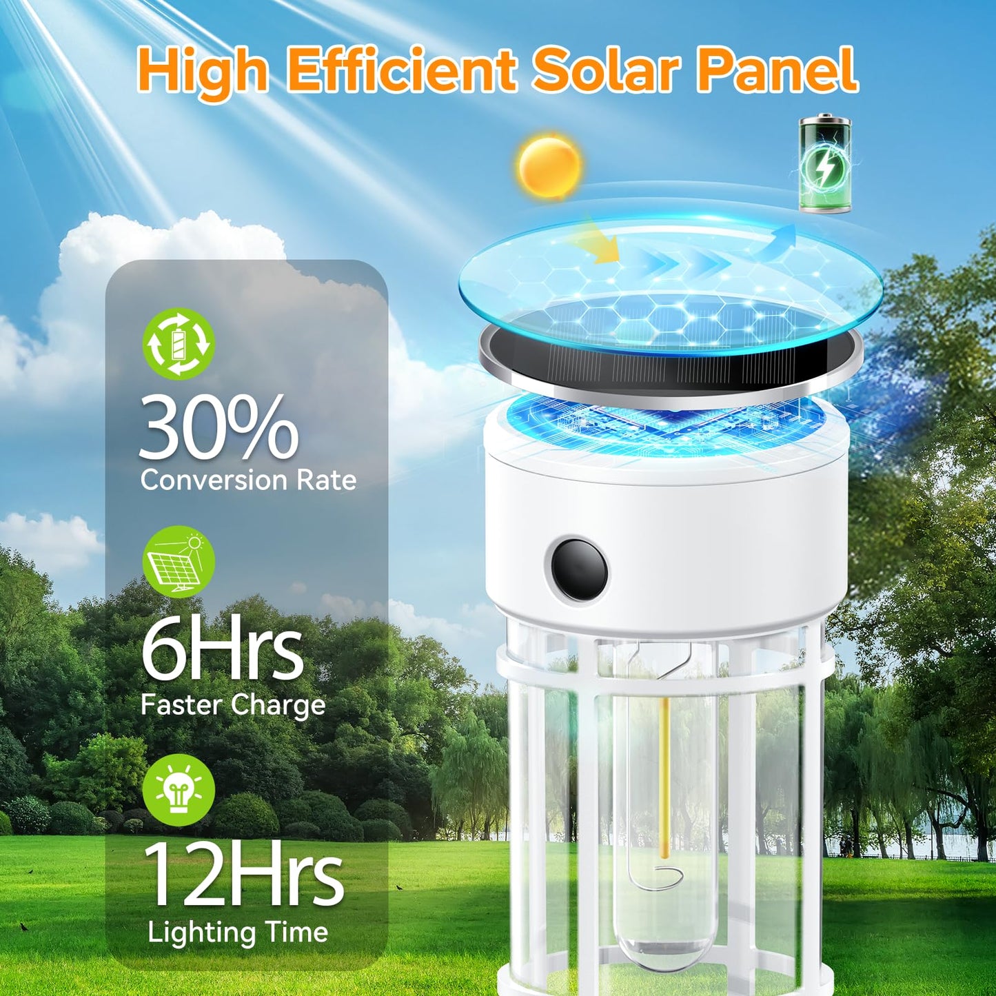 LETMY 12 Pack Solar Pathway Lights Outdoor, Bright Solar Lights Outdoor Waterproof IP65, Solar Garden Lights Outdoor for Yard Walkway Driveway Landscape Garden Decor （White）