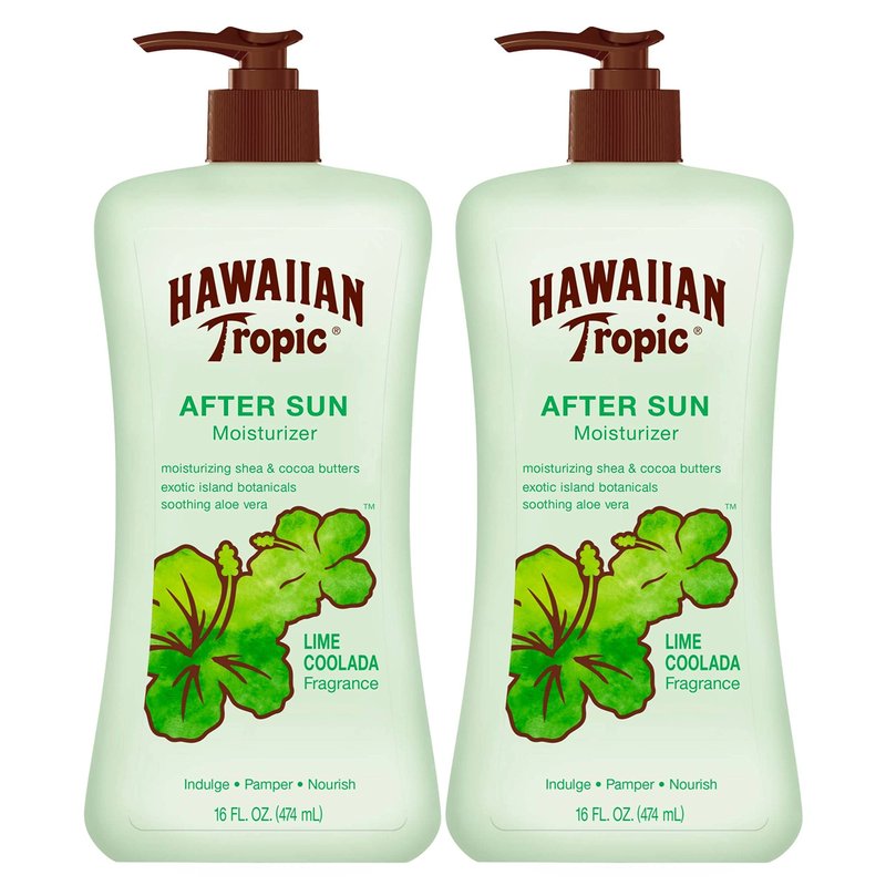 Hawaiian Tropic Sheer Touch Ultra Radiance SPF 50 Sunscreen Twin Pack with Lime Coolada After Sun Lotion Twin Pack