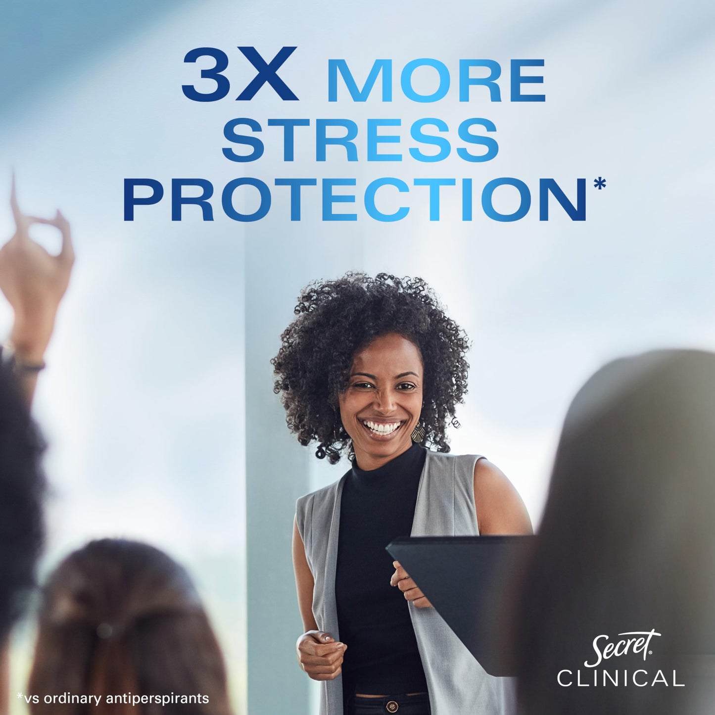 Secret Clinical Strength Antiperspirant Deodorant for Women, Free & Sensitive, 3X Stress Protection, 72hr Sweat & Odor Protection, PH Balancing Minerals, Soft Solid, Unscented, 1.6 oz (Pack of 3)