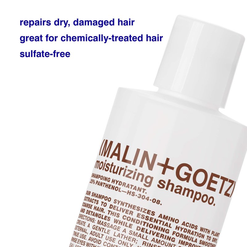 MALIN+GOETZ Moisturizing Shampoo | Hydrating Neroli and Basil Formula | Daily Cleanser with Amino Acids | For All Hair Types | Vegan, Sulfate-Free & Unisex