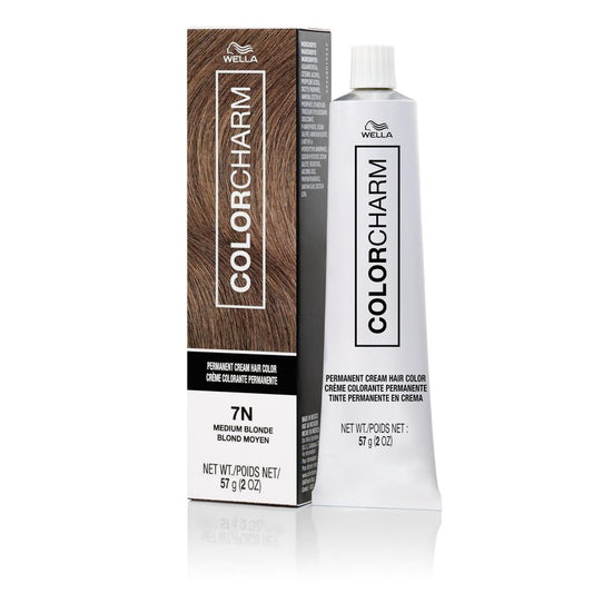 COLORCHARM Permanent Cream Hair Color, 7N Medium Blonde, 2 oz.