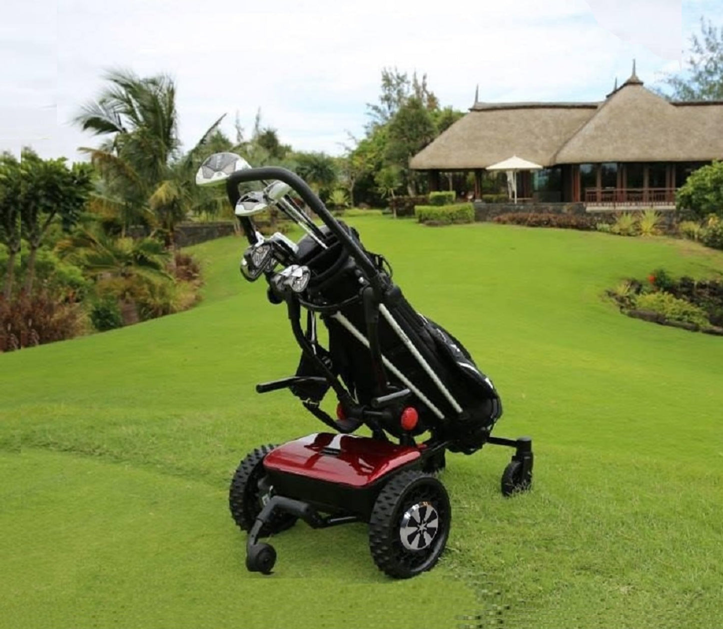 CaddyTrek R2 Follow Golf Caddy, Red