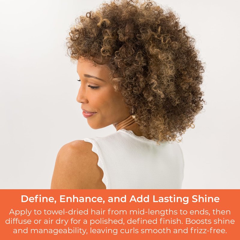 CIBU Curl + Coil Enhancing Gelée - Curl Defining Gel for Curly Hair and Wavy Hair - Lightweight Gel with Argan, Jojoba and Sunflower Oil to Reduce Frizz and Hold Your Style Longer - 8 Ounces