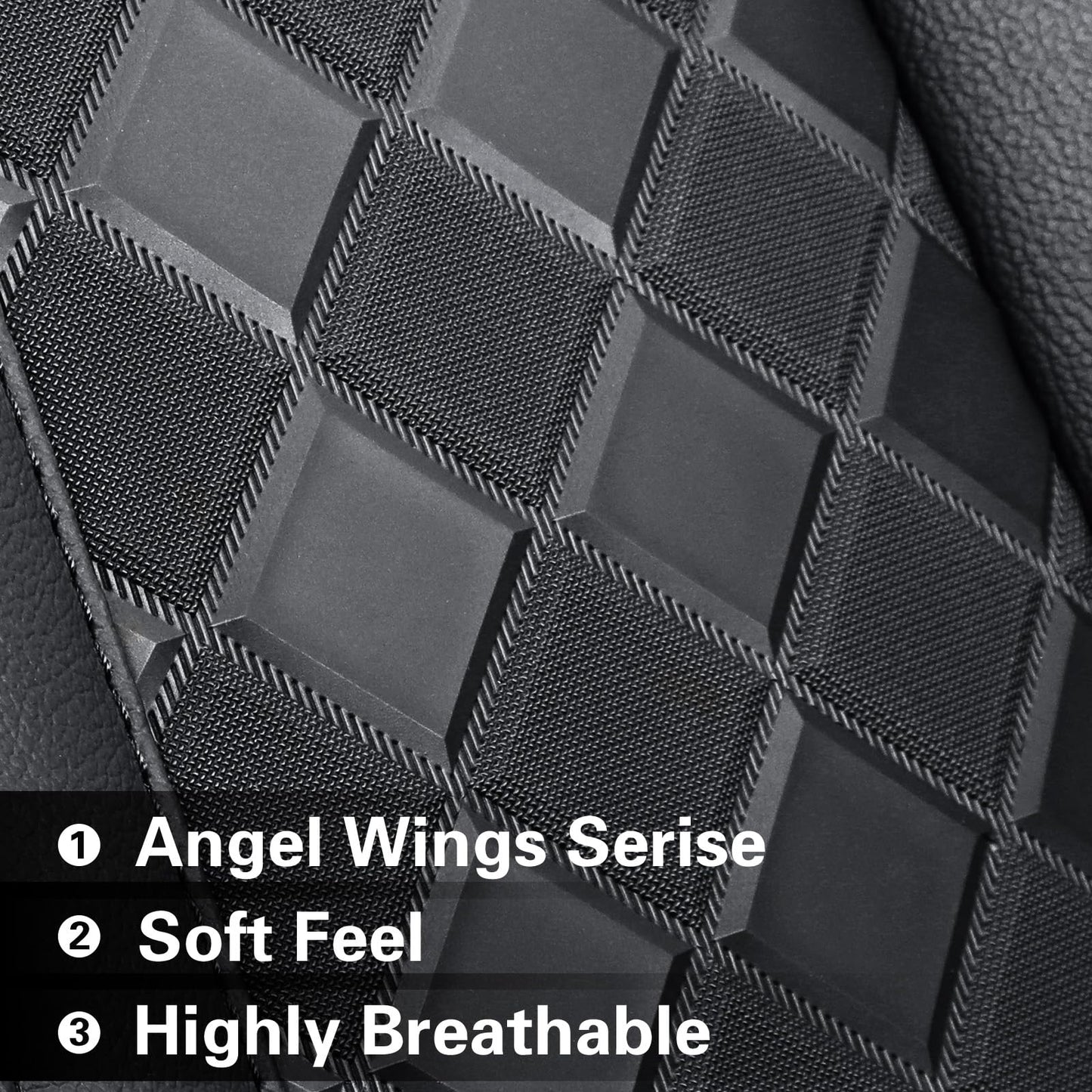 Custaura Tacoma Seat Covers Custom for Toyota Tacoma 4th Gen 2024 2025 2026 Double Cab SR,SR5,TRD Sport,TRD Off-Road,Limited,Truck Seat Cover Full Set,Waterproof Nappa Leather Car Seat Protector(Black