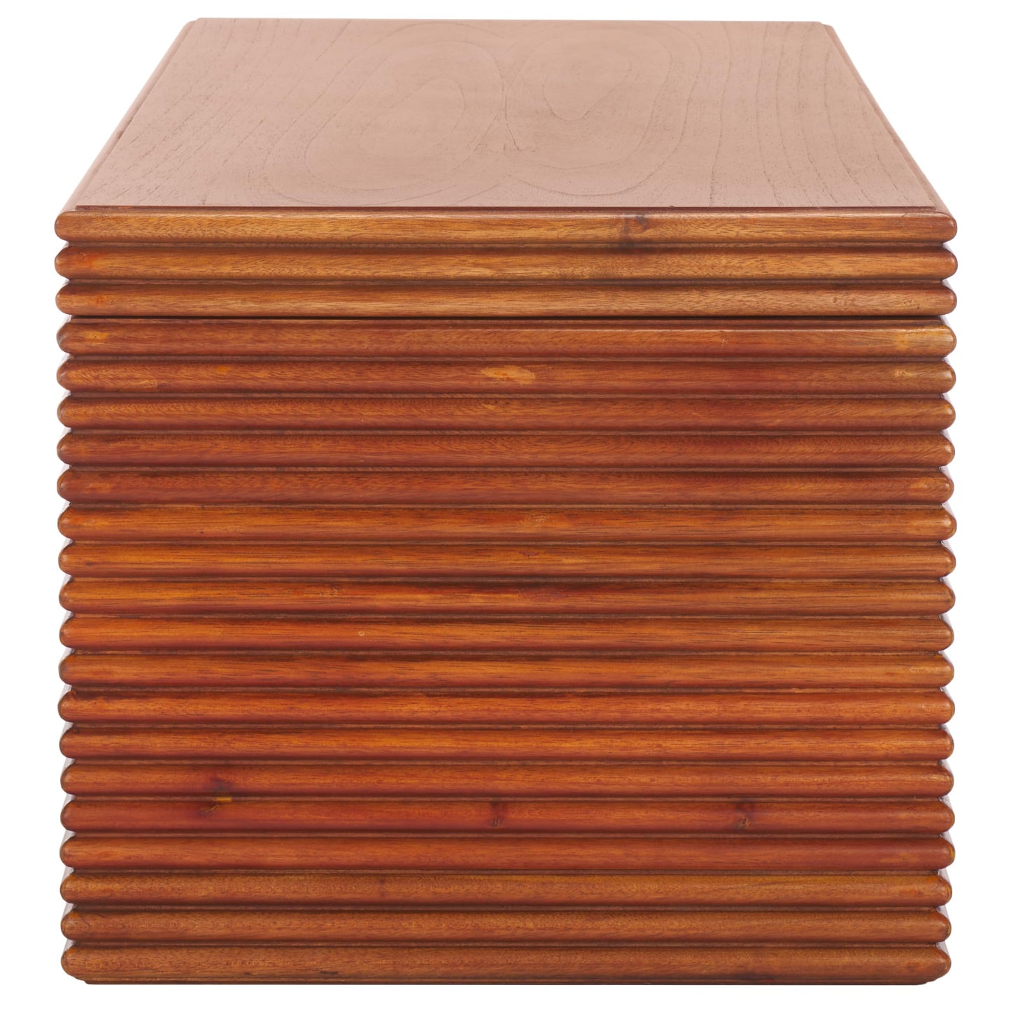 SAFAVIEH Home Collection Virginie Natural Brown Rectangle Coffee Table