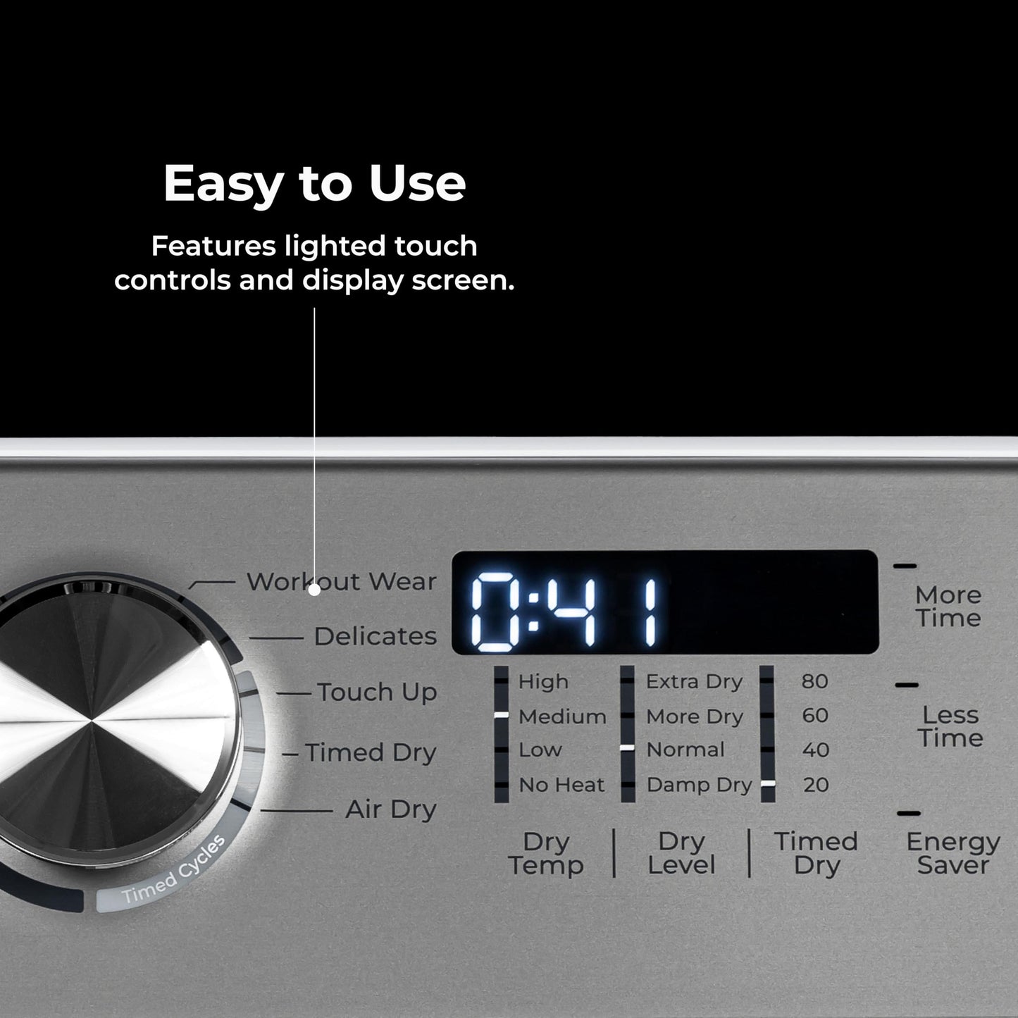 Kenmore 7.0 cu. ft. Front Load Electric Dryer - with Guard to Reduce Wrinkles & Static - Smart Sensor Drying - LED - White