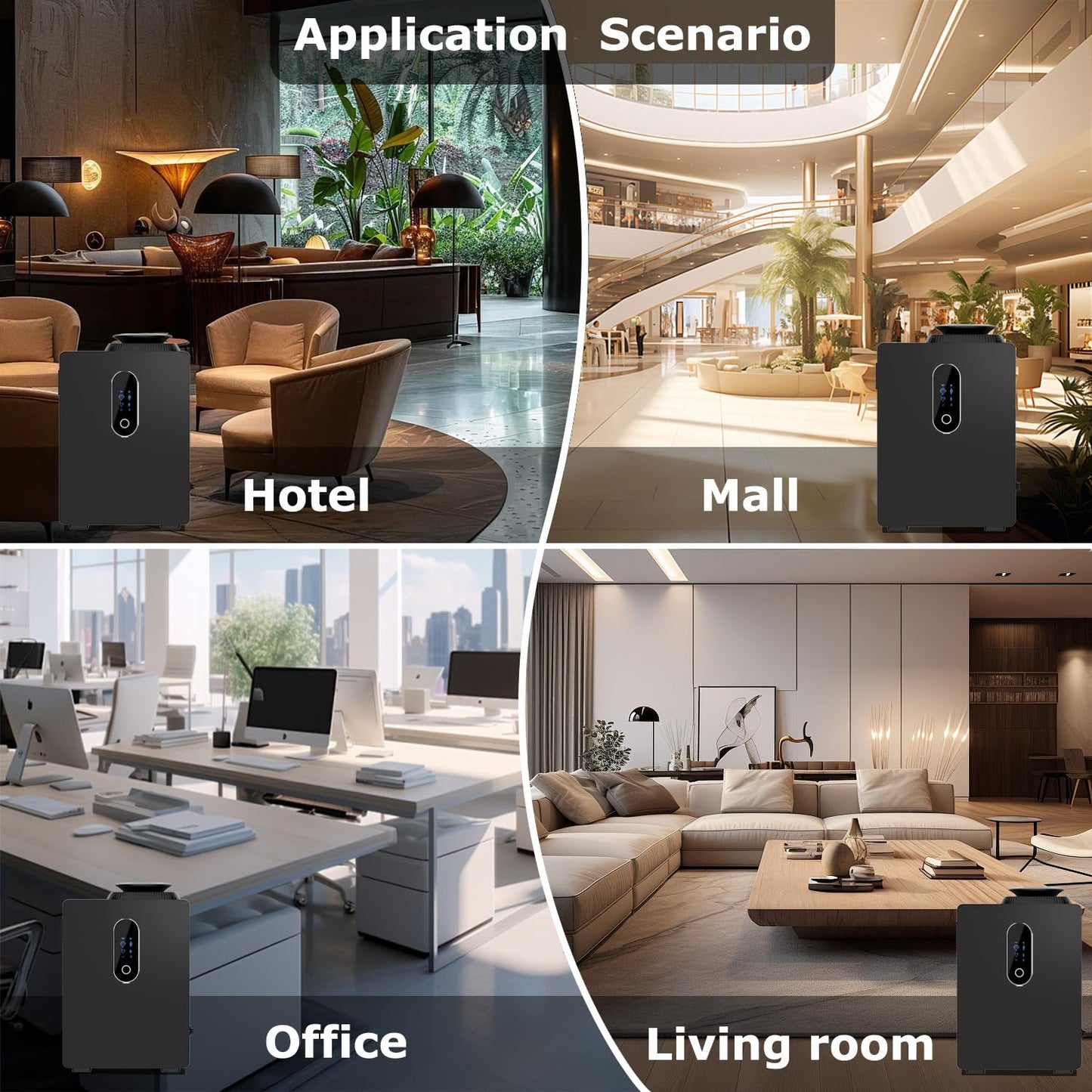 2026 Upgraded HVAC Scent Diffuser Machine 1000ML, Scent Air Machine with WiFi for Home, Hotel Diffuser Coverage 6000 Sq.Ft, Waterless Cold Air Aromatherapy Essential Oil Diffuser for Large Room