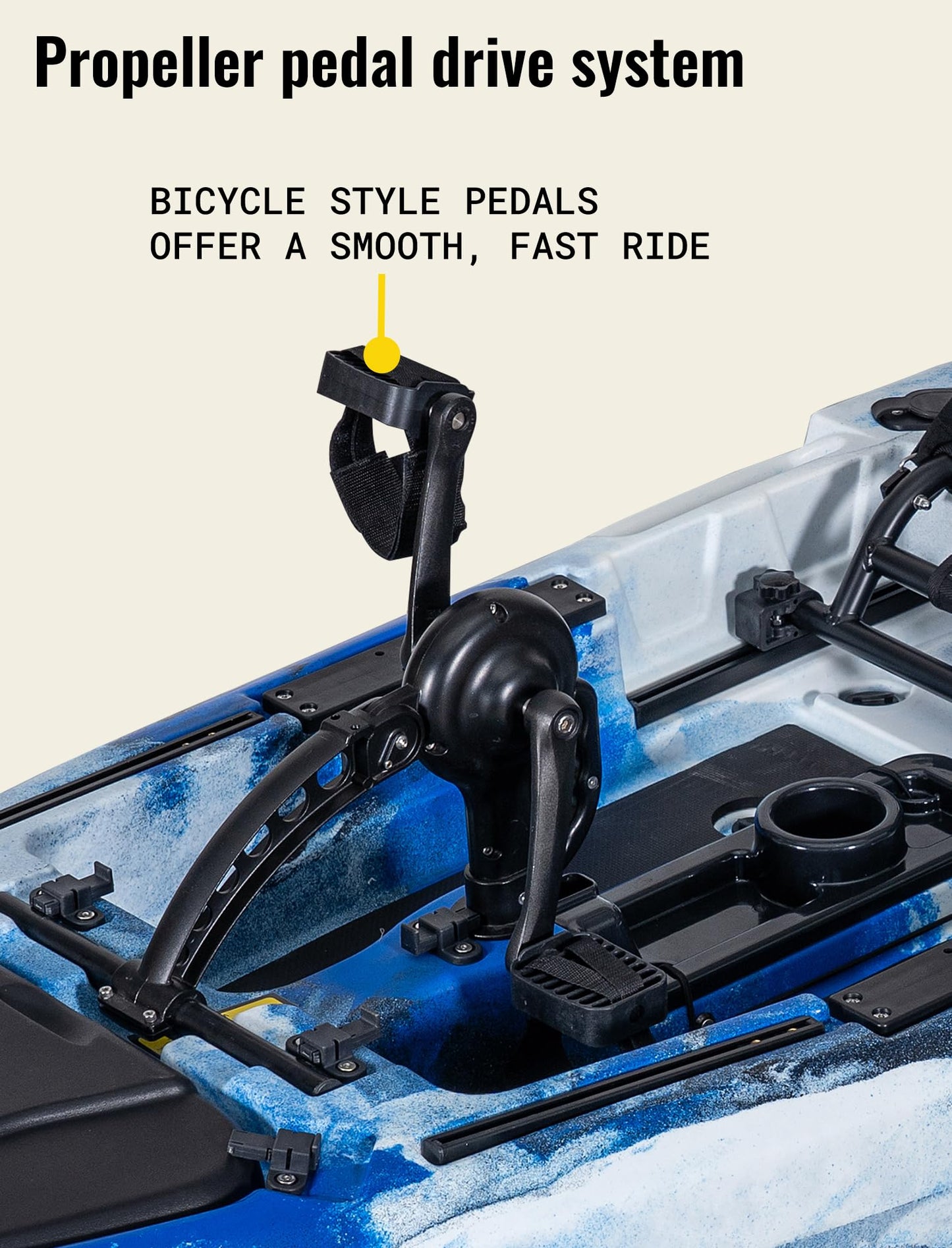 RC 10' Single Pedal Kayak - Propeller Drive (Teal)