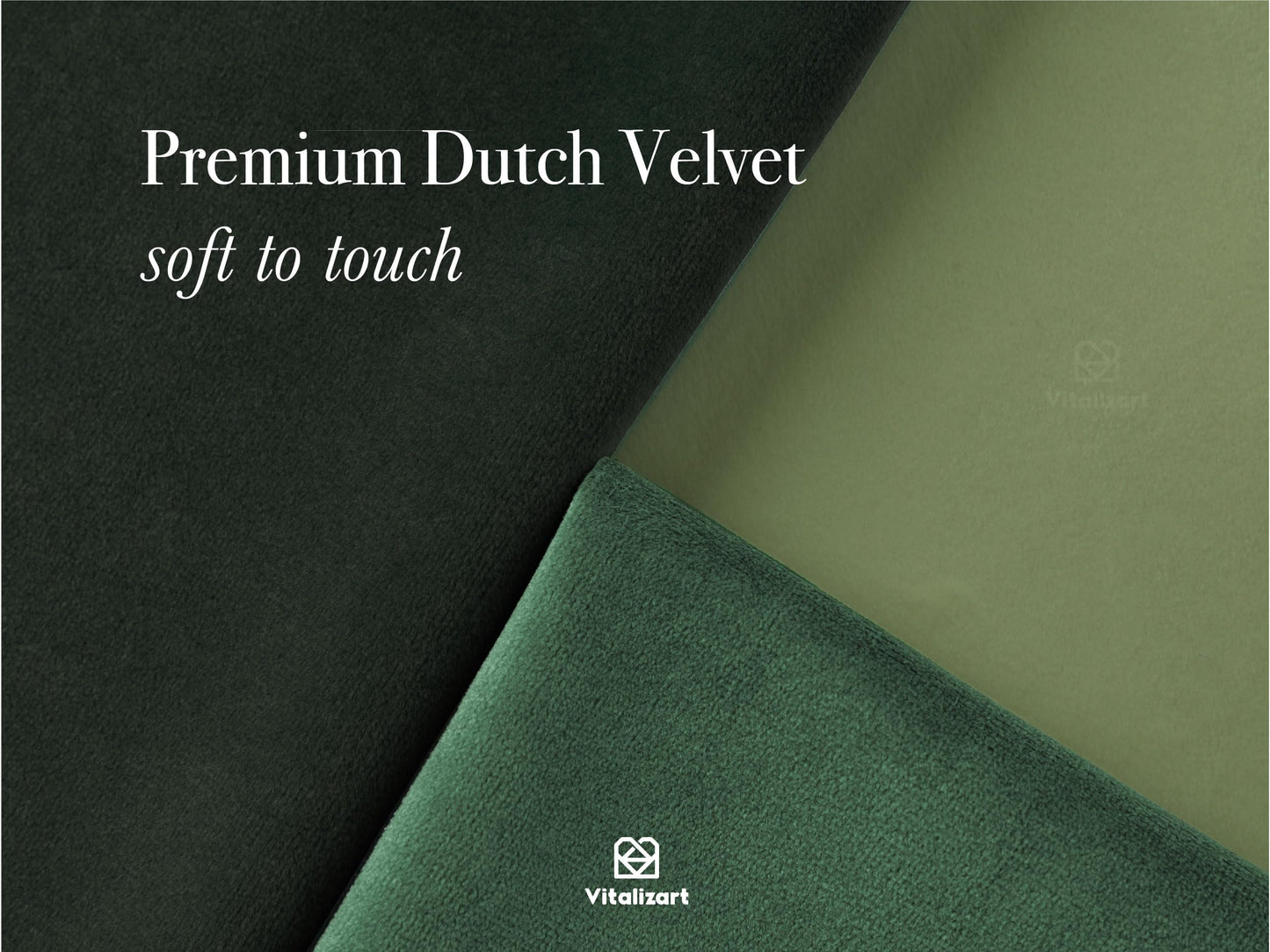 Vitalizart Green Velvet Ribbon 3/8" x 15 Yd Fabric Trim 3 Rolls * 5 Yd for Christmas Wreath Decoration Handmade Craft Ornaments Gift Wrapping & Bow Making Dark Forest