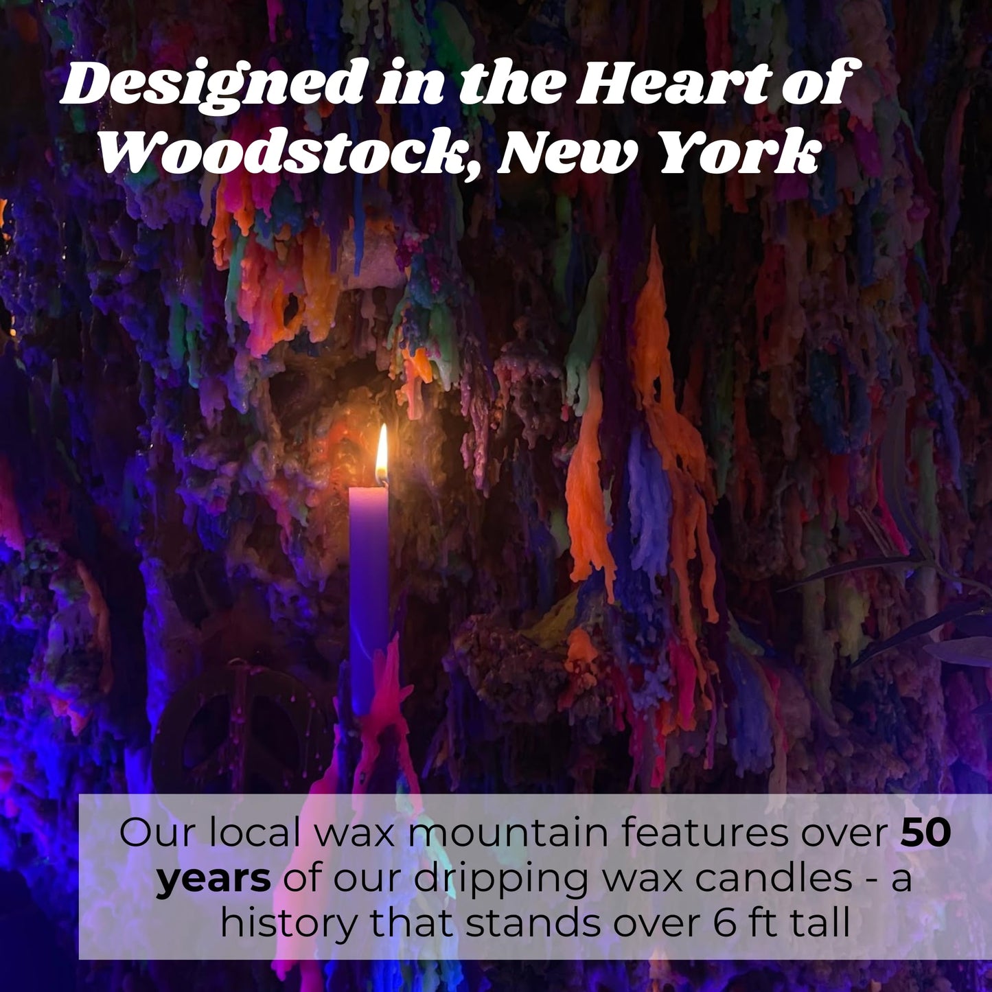 Candlestock Hippie Drippy Drip Candles - Pack of 11 Dripping Taper Candles - Wine Bottle Melting Candles (White)