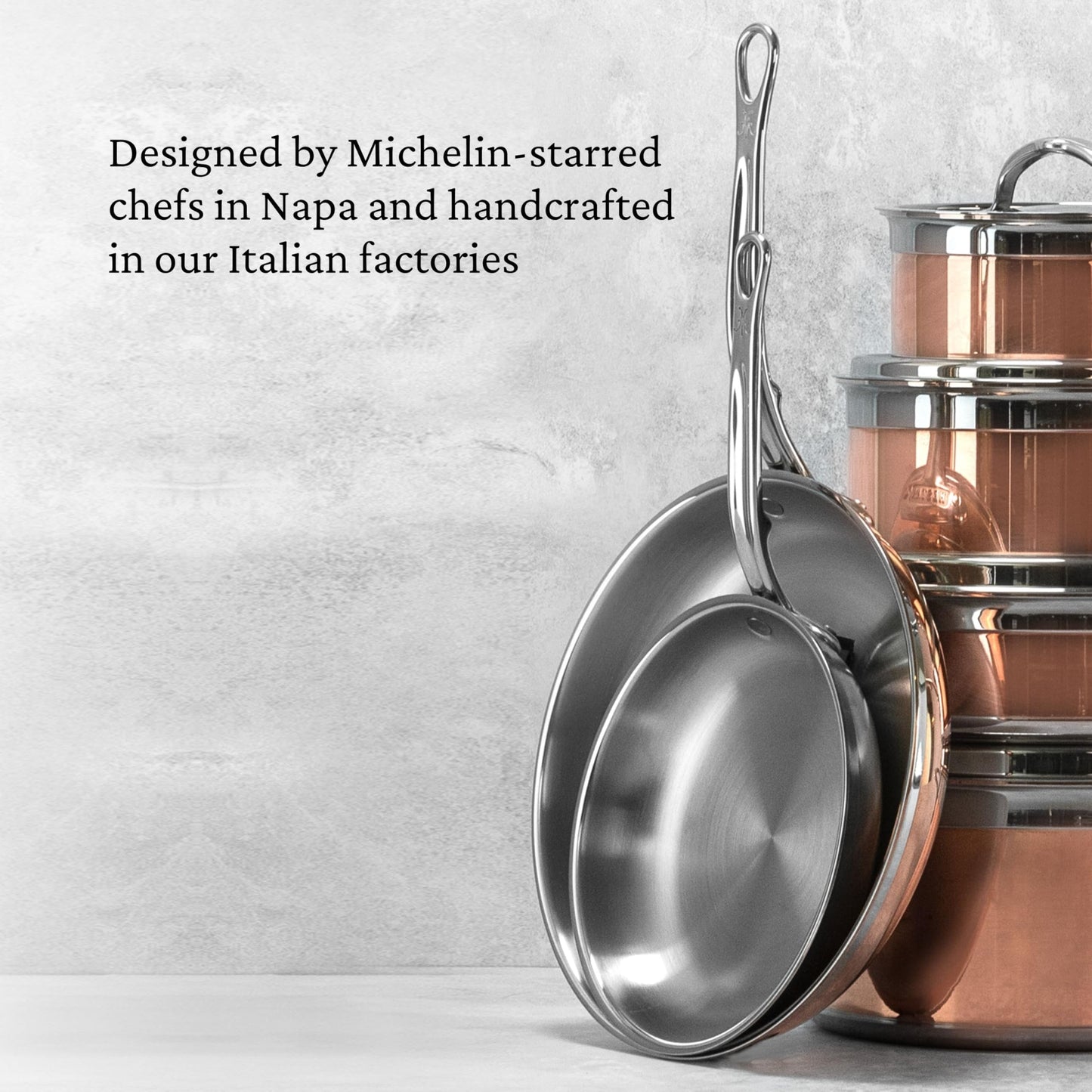 Hestan - CopperBond Collection - 100% Pure Copper Frying Pan, Induction Cooktop Compatible, 11-Inch