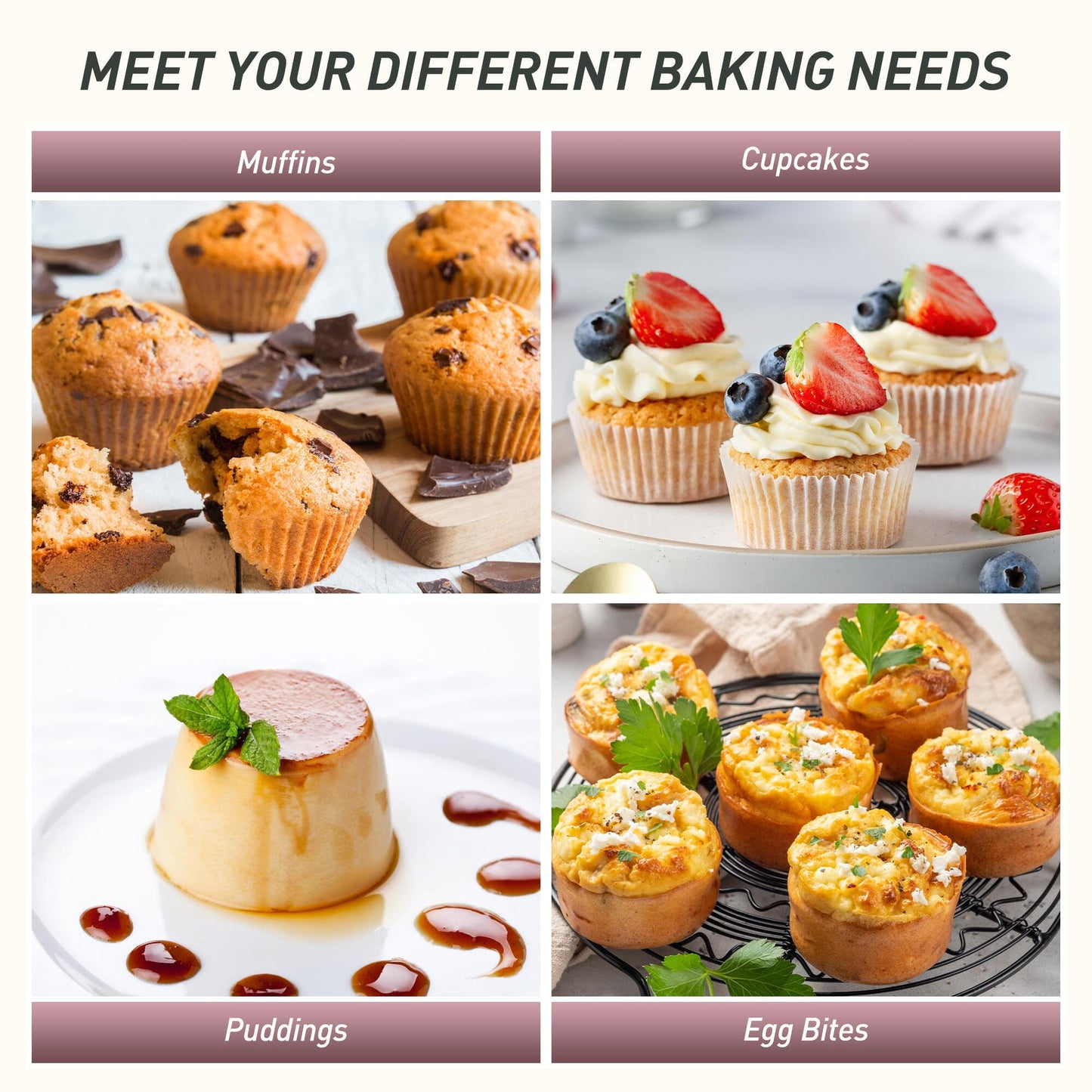2 Packs 6 Cups Silicone Muffin Pan with Metal Reinforced Frame Jumbo Size Cupcake Pan Tray Egg Bites Silicone Circle Cookie Molds Muffin Tin Tart Pans Baking Sheet Set for Breakfast Sandwiches