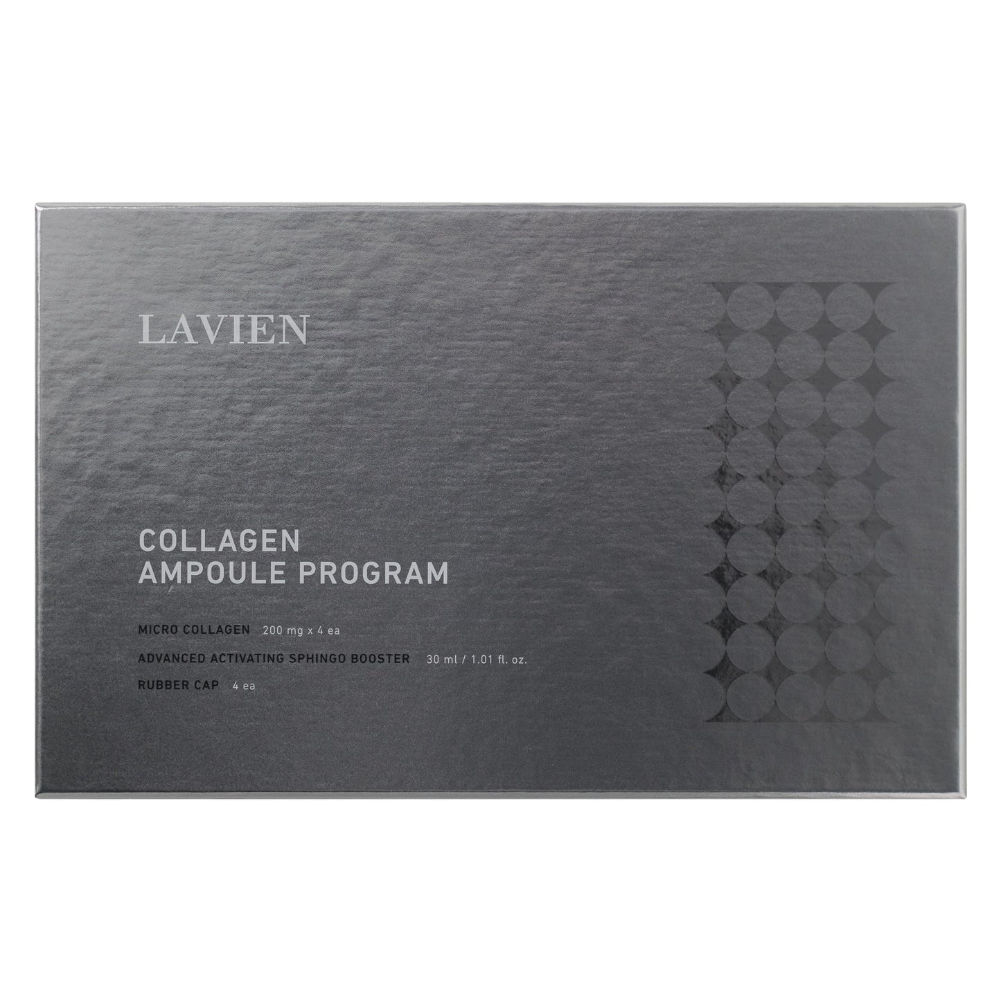 Lavien Collagen Ampoule Program (Pink) - Skin Elasticity, Low Molecule Collagen, Skin Aging Improvement, All Skin Types - 30 ml Buster Bottle, 4-200 mg Collagen with Dropper