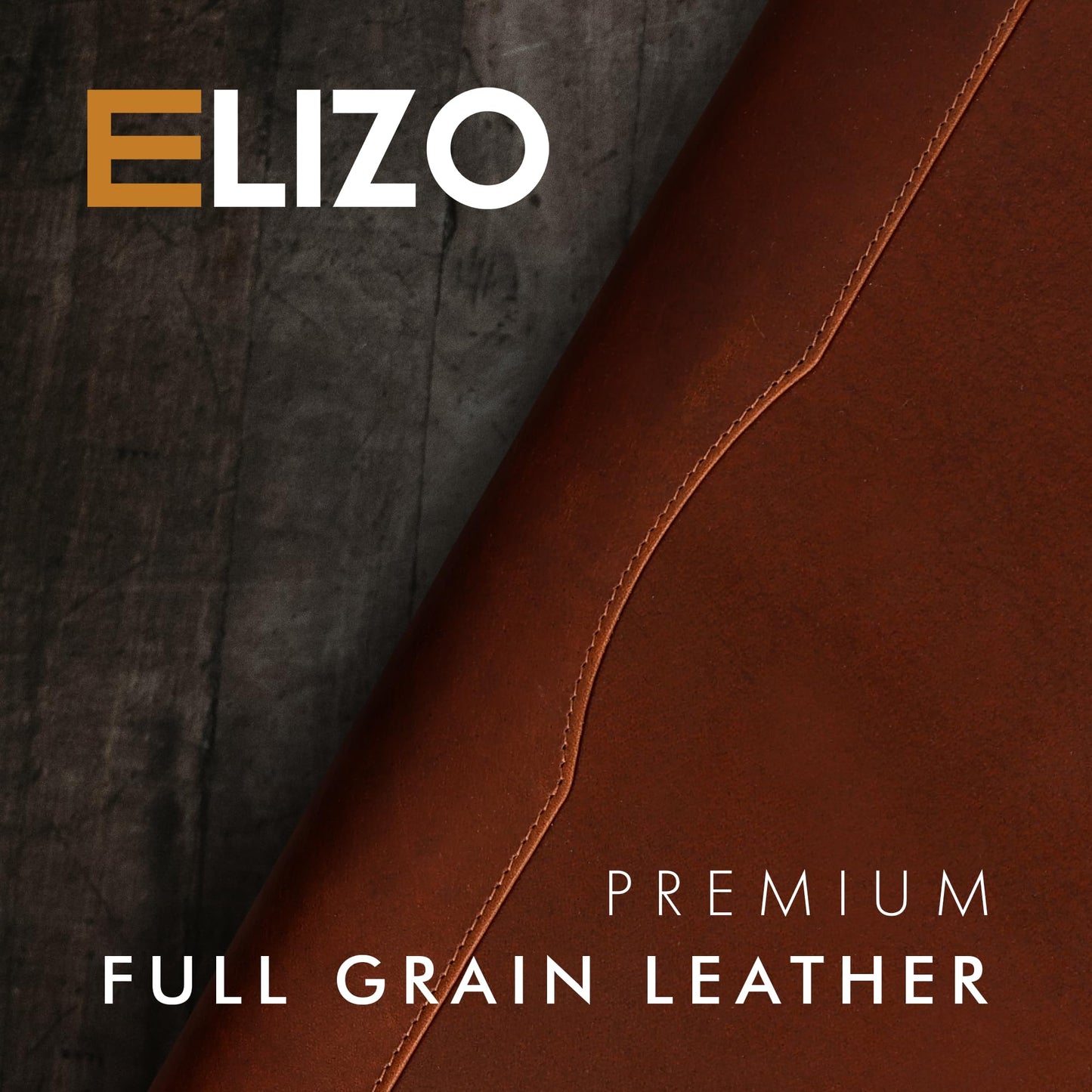 ELIZO Leather Portfolio & Rollerball Pen Bundle – Professional Padfolio Organizer with Antique Letter Strap & Chrome Silver Executive Pen, Schmidt Ink Business Writing Set