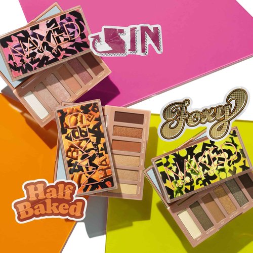 Urban Decay Naked Mini Eyeshadow Palette Makeup Set – Travel Size 6-Pan Palette – Neutral Pinks Brown Shades – Naked Mini Half-Baked + Sin Bundle Kit