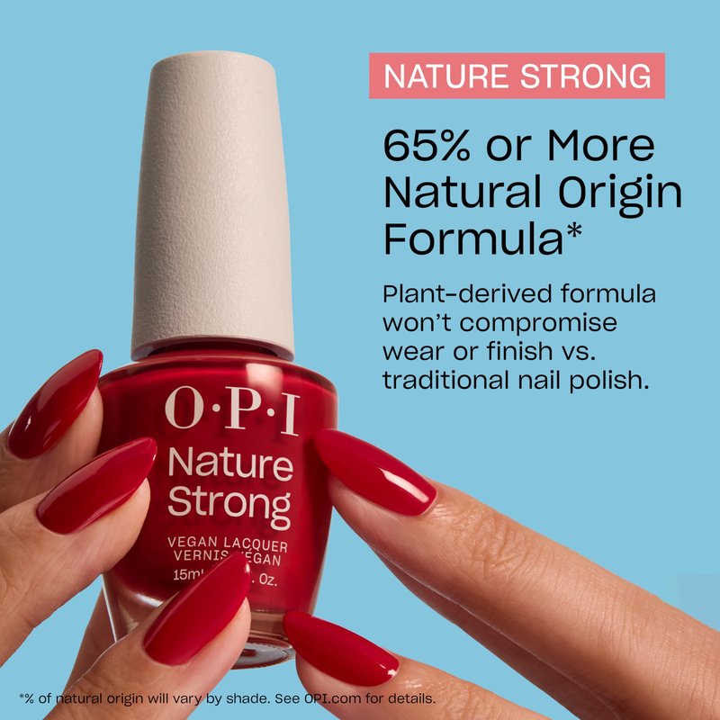 OPI Nature Strong Dawn of a New Gray | Opaque Soft Gray Crème Natural Origin Nail Polish | Plant Based, Vegan, Cruelty Free