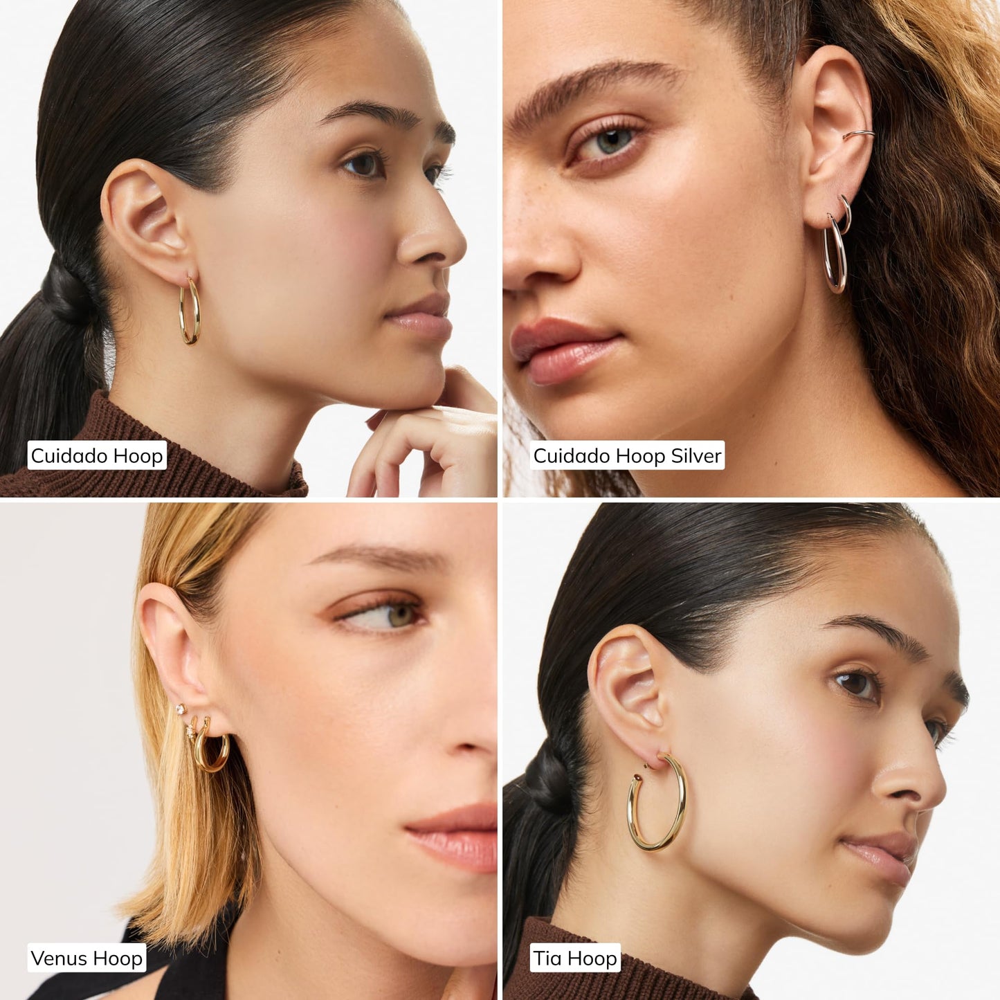 Ana Luisa Hoop Earrings for Women - Sterling Silver, 14K Gold Plated & Silver Rhodium Plated Assorted Earring Styles - Dainty, Small Gold Hoop Earrings for Daily Wear - Hypoallergenic & Tarnish-Free