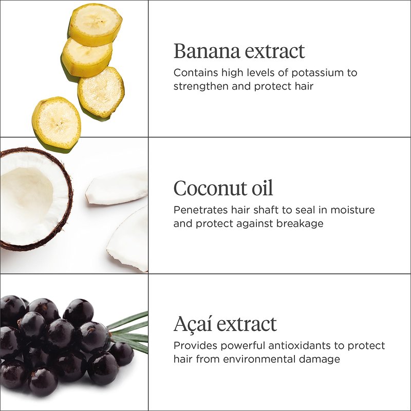 Briogeo Superfoods Banana + Coconut Hair Pack for Dry Hair | Nourishing Shampoo & Conditioner Duo | Hydrating & Shine-Boosting | Vegan & Cruelty-Free | 2 x 12.5 fl oz