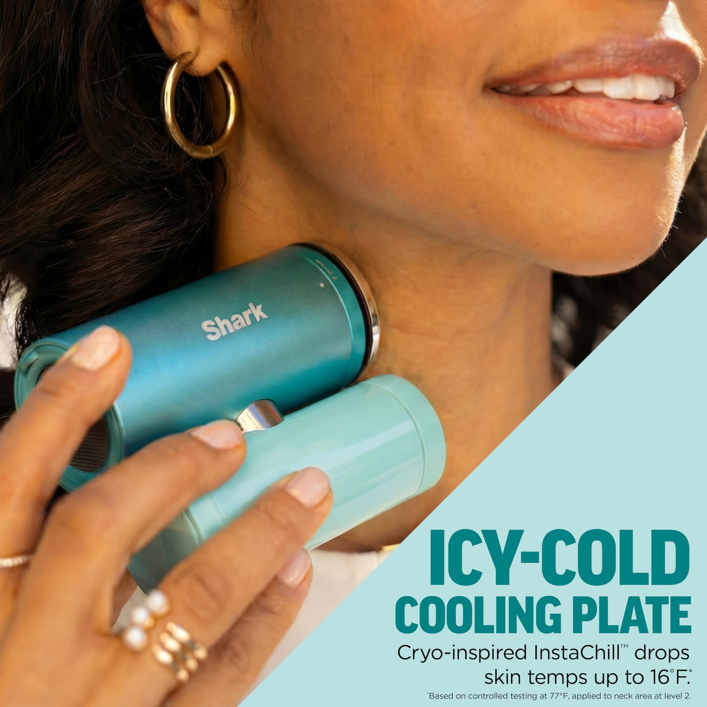 NEW Shark ChillPill — The Only 3-in-1 Personal Cooling System with InstaChill Cooling Plate, Dry-Touch Mist, & Powerful Fan, Handheld, Wearable, Rechargeable Battery, 10 Speeds, Dragon Fruit, FA022PK