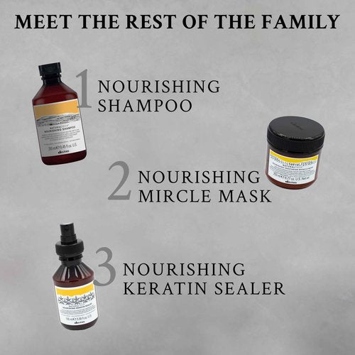 Davines Naturaltech NOURISHING Shampoo & Conditioner, Gentle Cleansing Action For Dehydrated, Dry & Brittle Scalp, Adds Softness & Brightness, Hydrates Unsctructured Hair, 8.45 & 8.884 fl. oz.