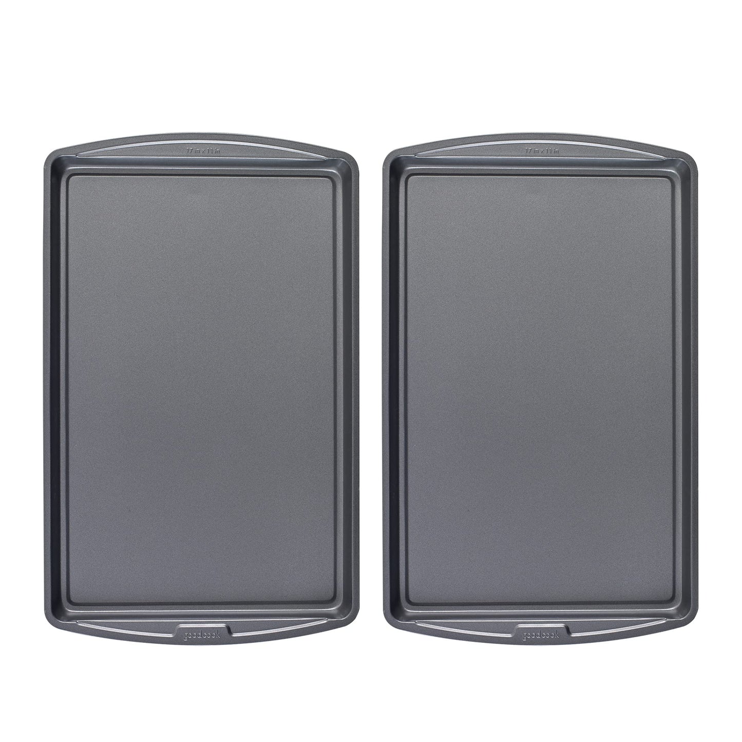 GoodCook AirPerfect Non-Stick 17” X 11" Cookie Sheet Set , Homemade, Frozen & Leftover Slices, Set of 2