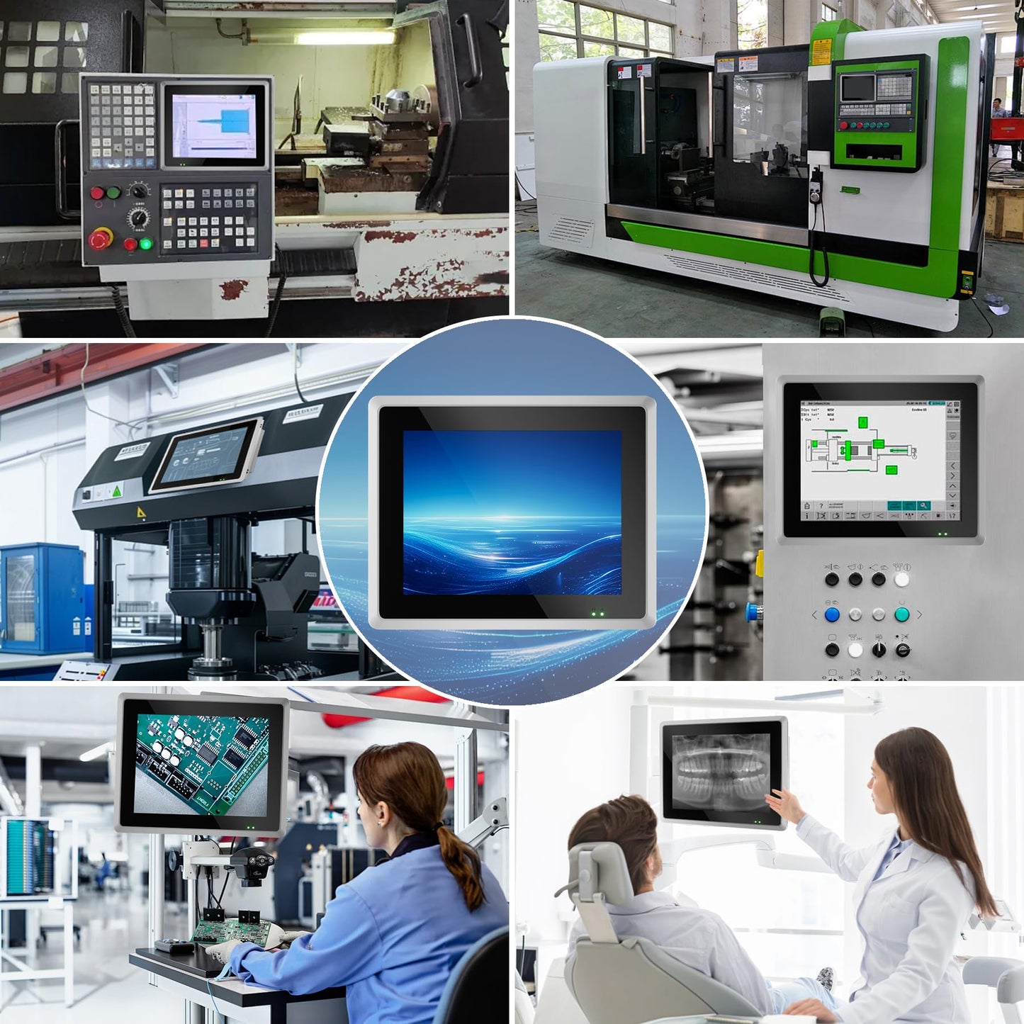 NORQIN 12.1 inches Industrial Embedded Panel PC,10 Point Capacitive Industrial Touch Screen Panel Computer,IP65 All-in-One Computer,Windows OS,for Home,Factory,Kiosk (i3-7100U,8GB RAM 256GB SSD)