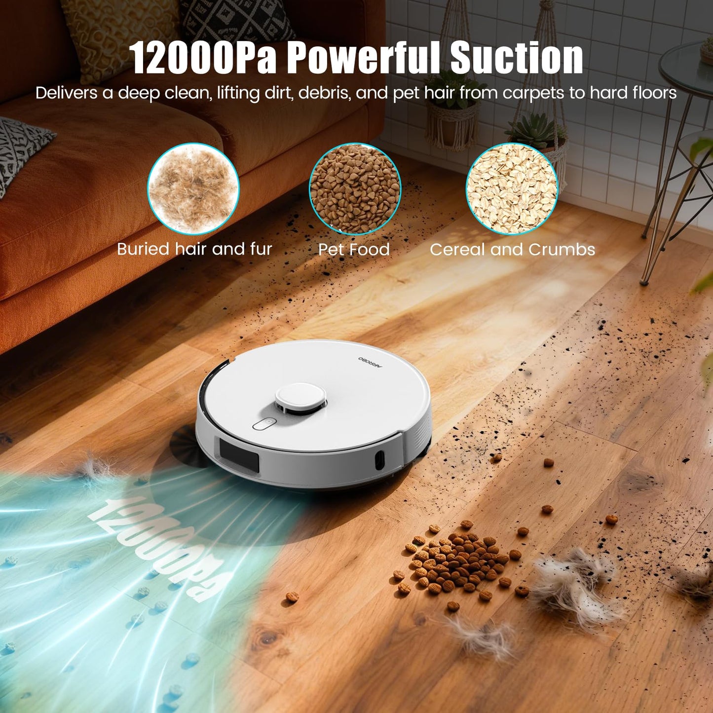 AIRROBO Robot Vacuum and Mop Self-Emptying 75-Day Capacity